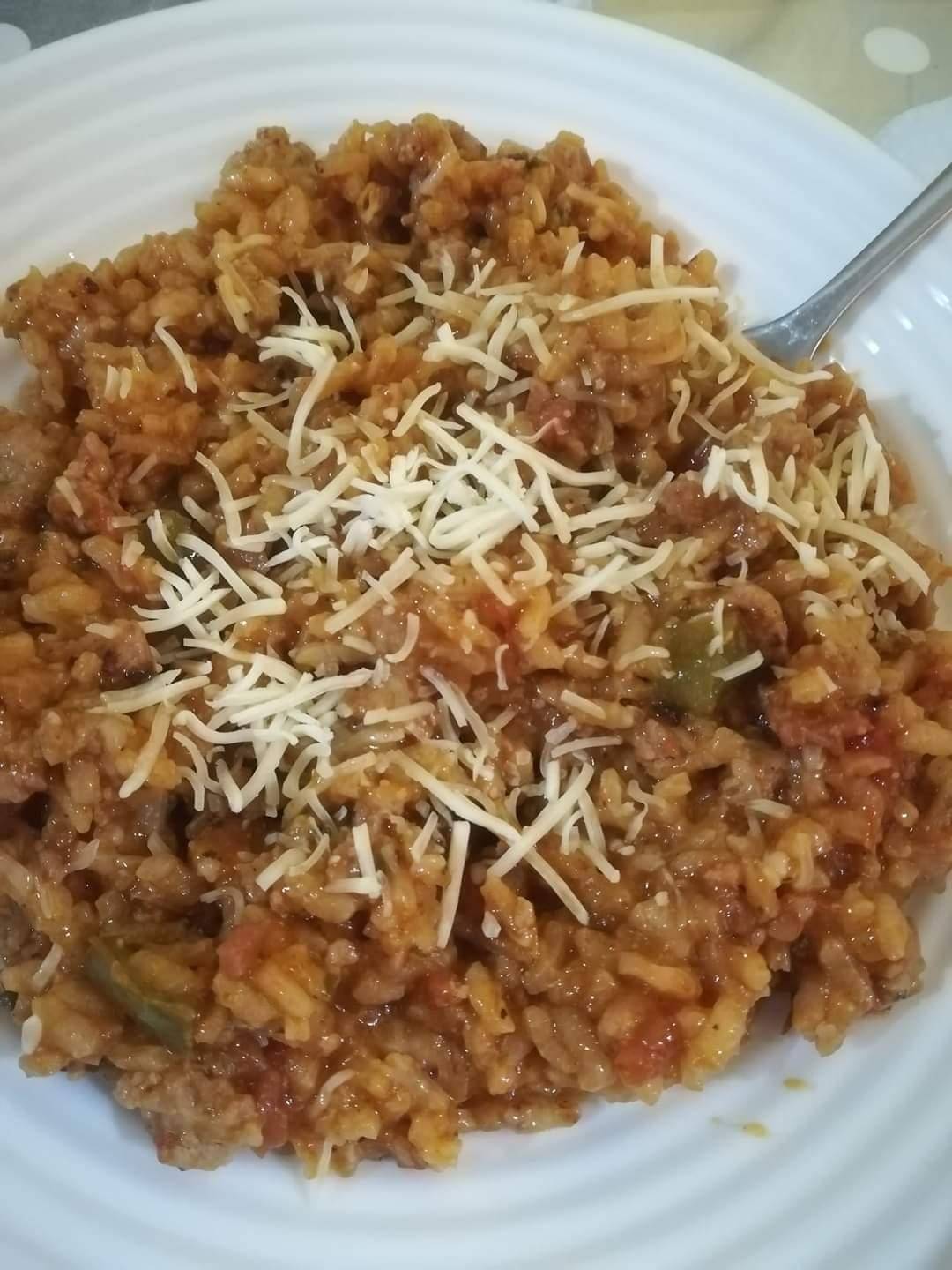 Risotto tomate, poivrons et viande hachée - Recette Cookeo | Moulinex