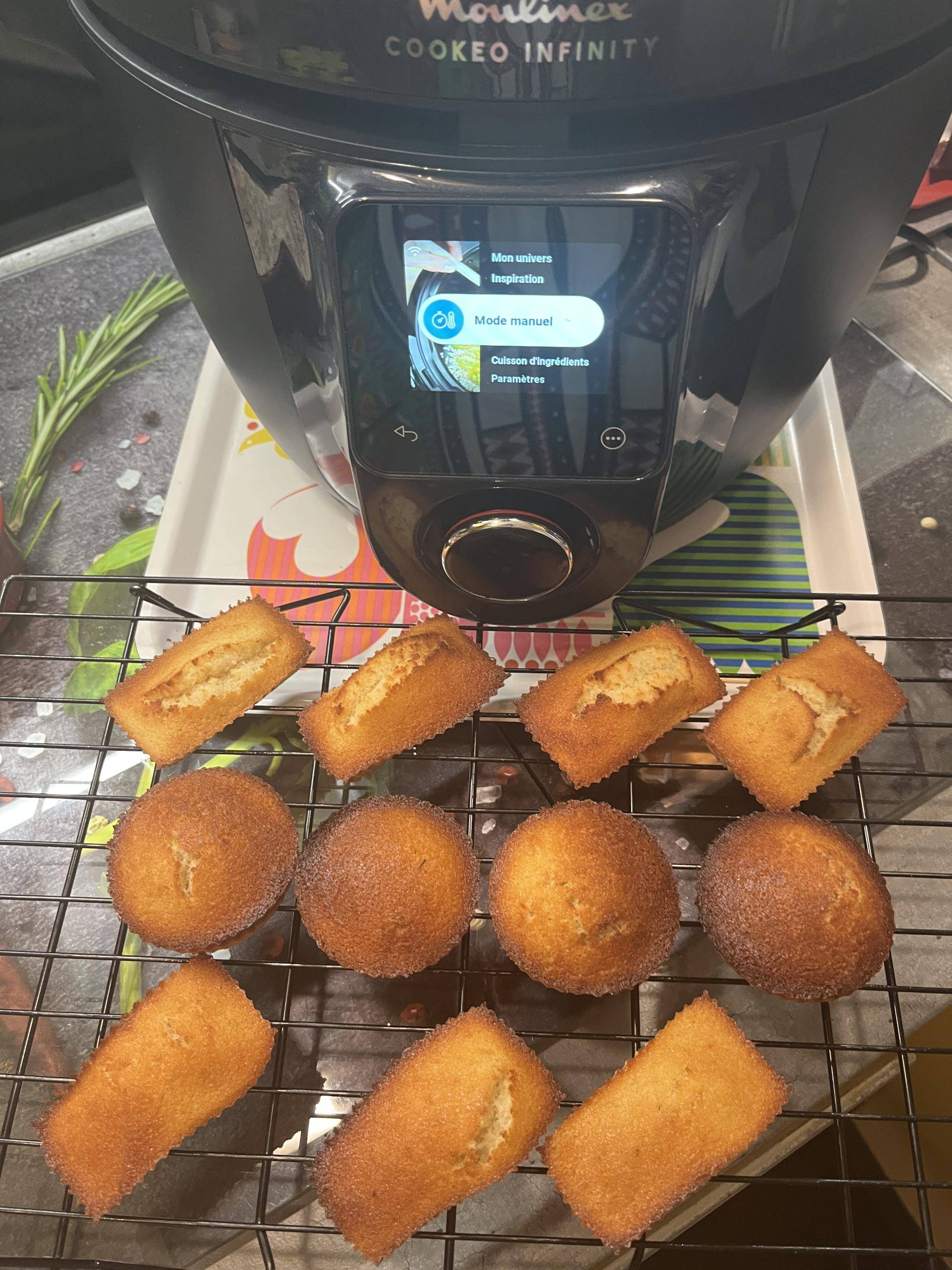 Financier, amende vanille individuel - Recette Cookeo Infinity Autostir | Moulinex