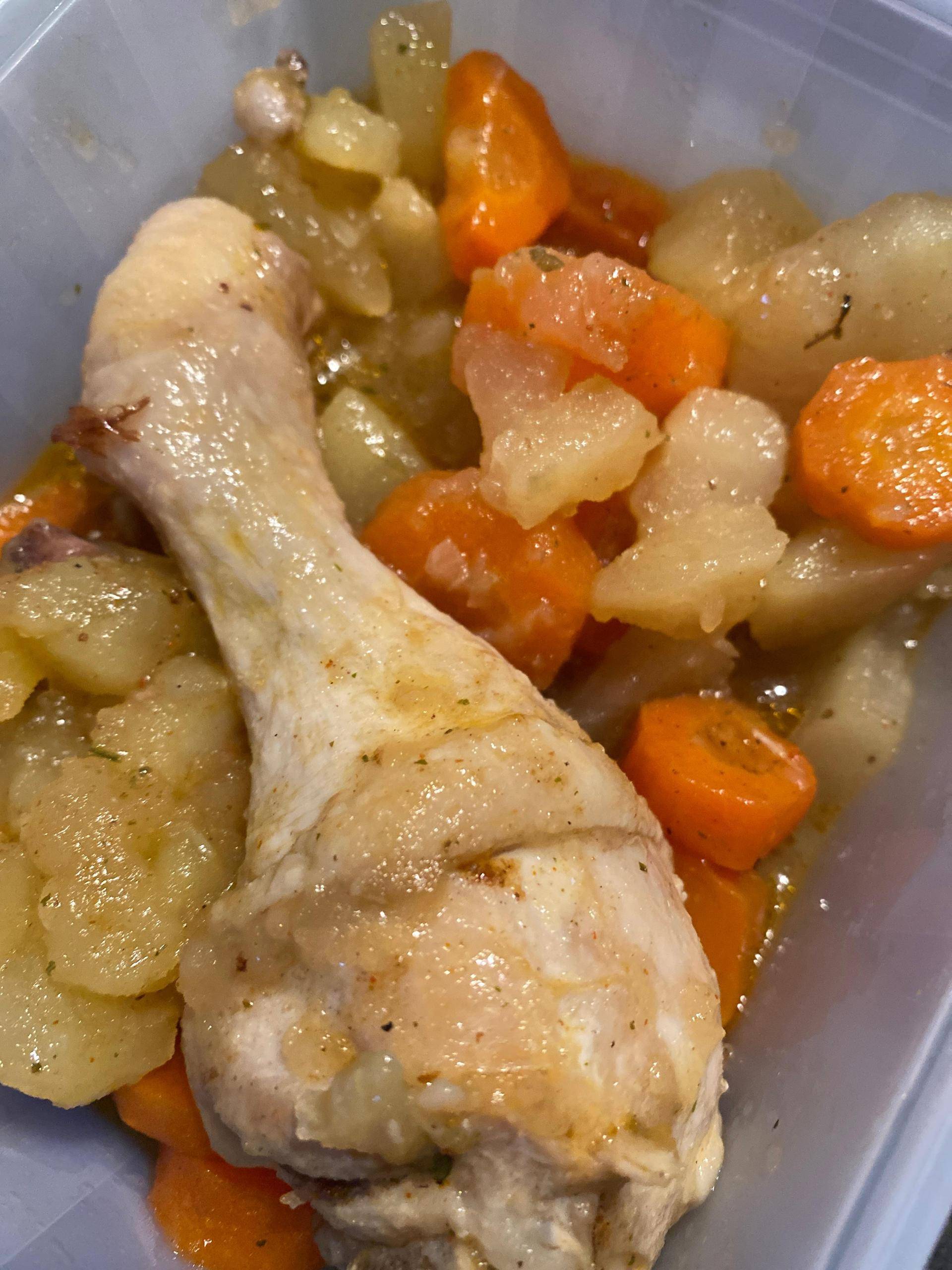 Pilons de poulet pommes de terre carottes - Recette Cookeo | Moulinex