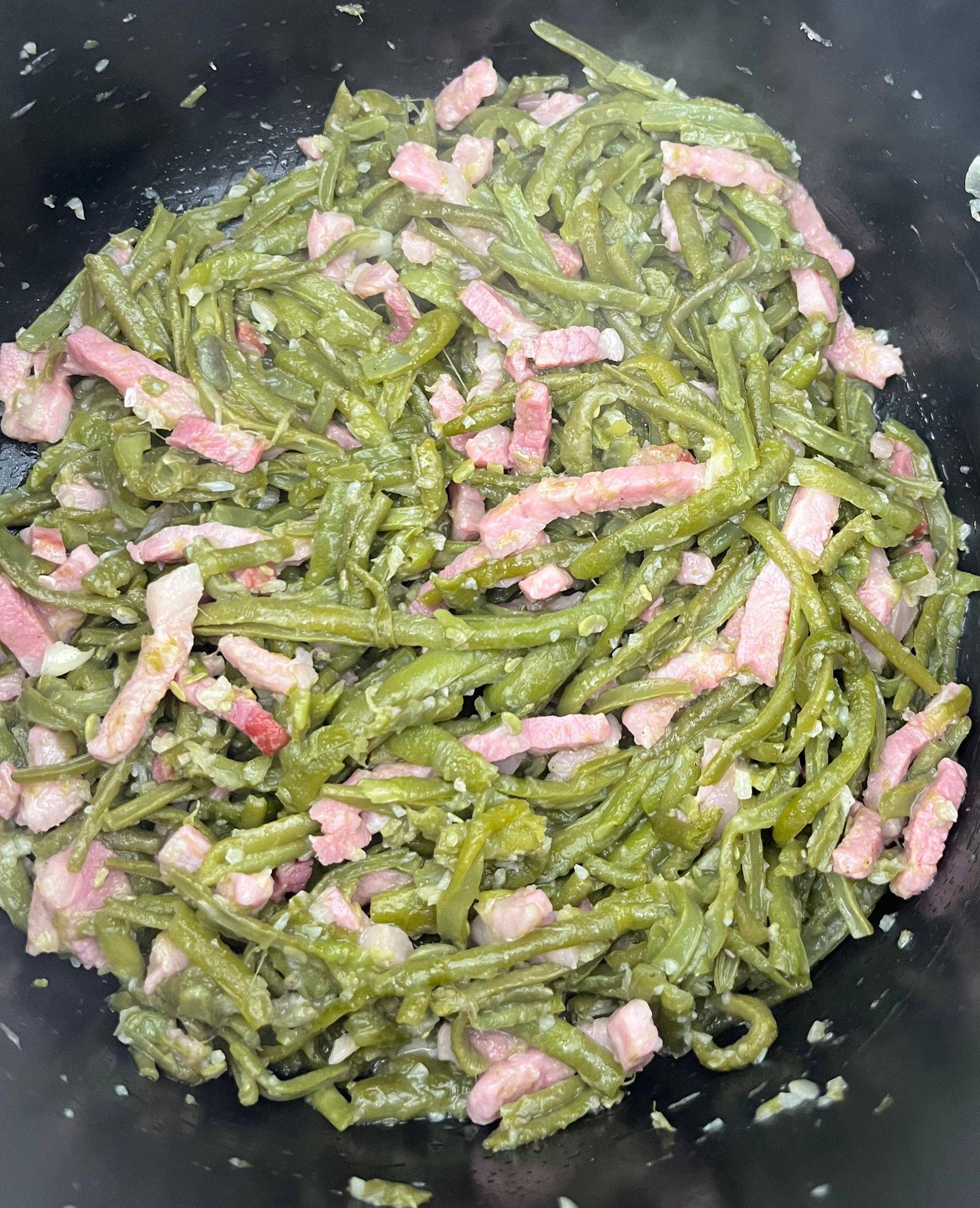 Poêlée haricots verts et lardons - Recette Cookeo | Moulinex