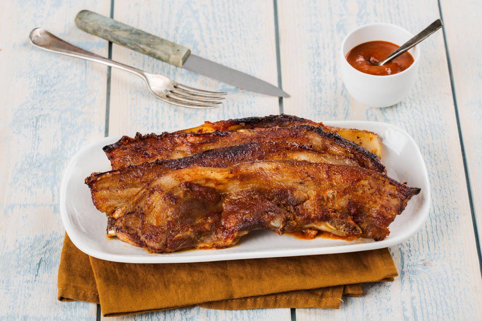 Poitrine de porc BBQ - Recette EASY FRY GRILL & STEAM 3 in 1 | Moulinex