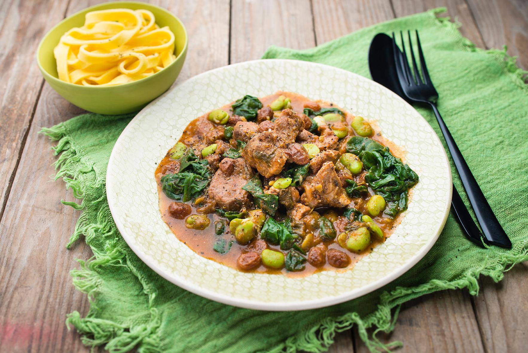 Agneau aux fèves et épinards - Recette Cookeo Mini | Moulinex