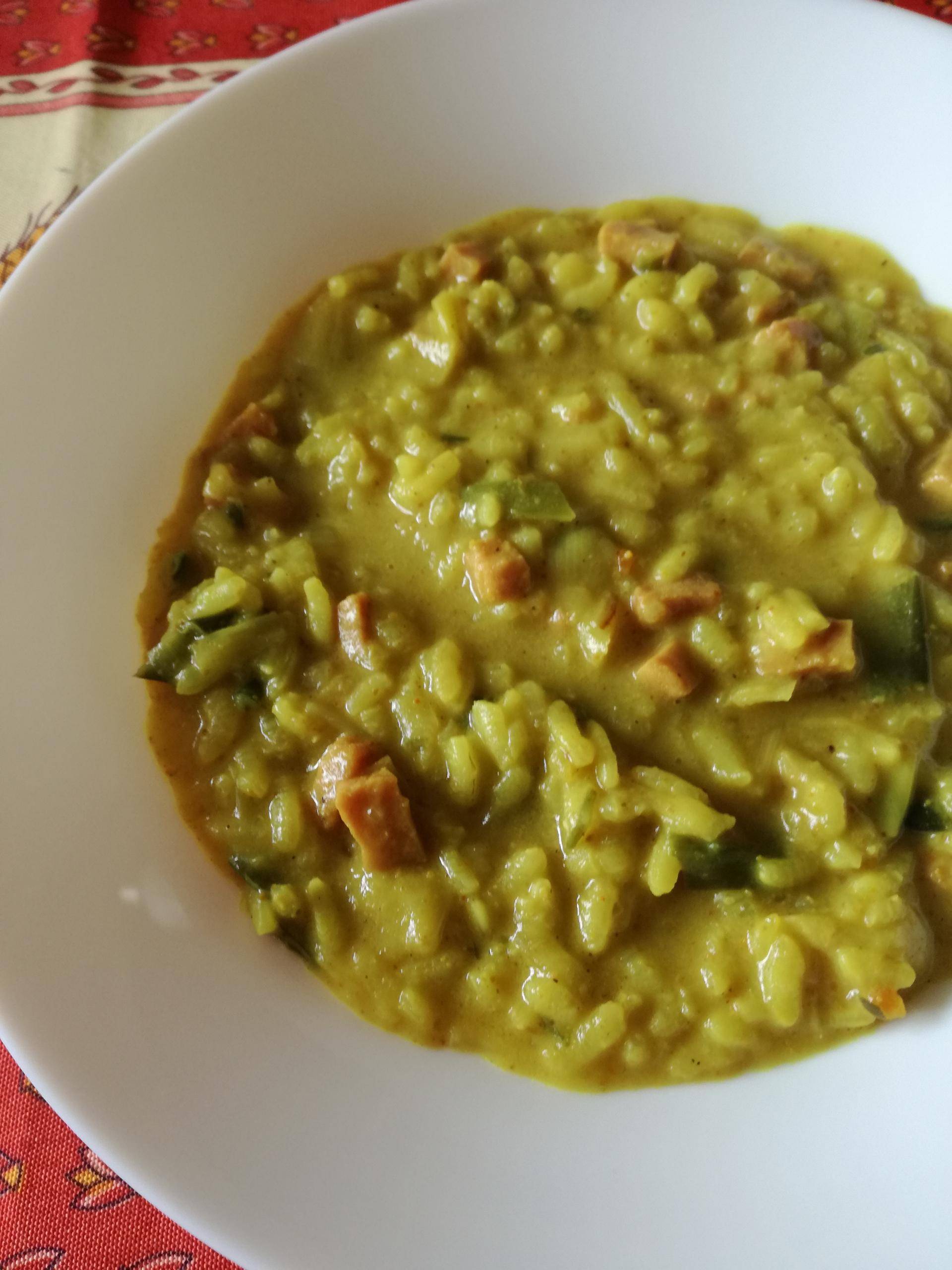 Risotto poireaux jambon curry - Recette Cookeo | Moulinex