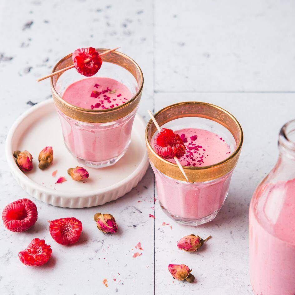 Lassi framboise et eau de rose - Recette Perfectmix + | Moulinex