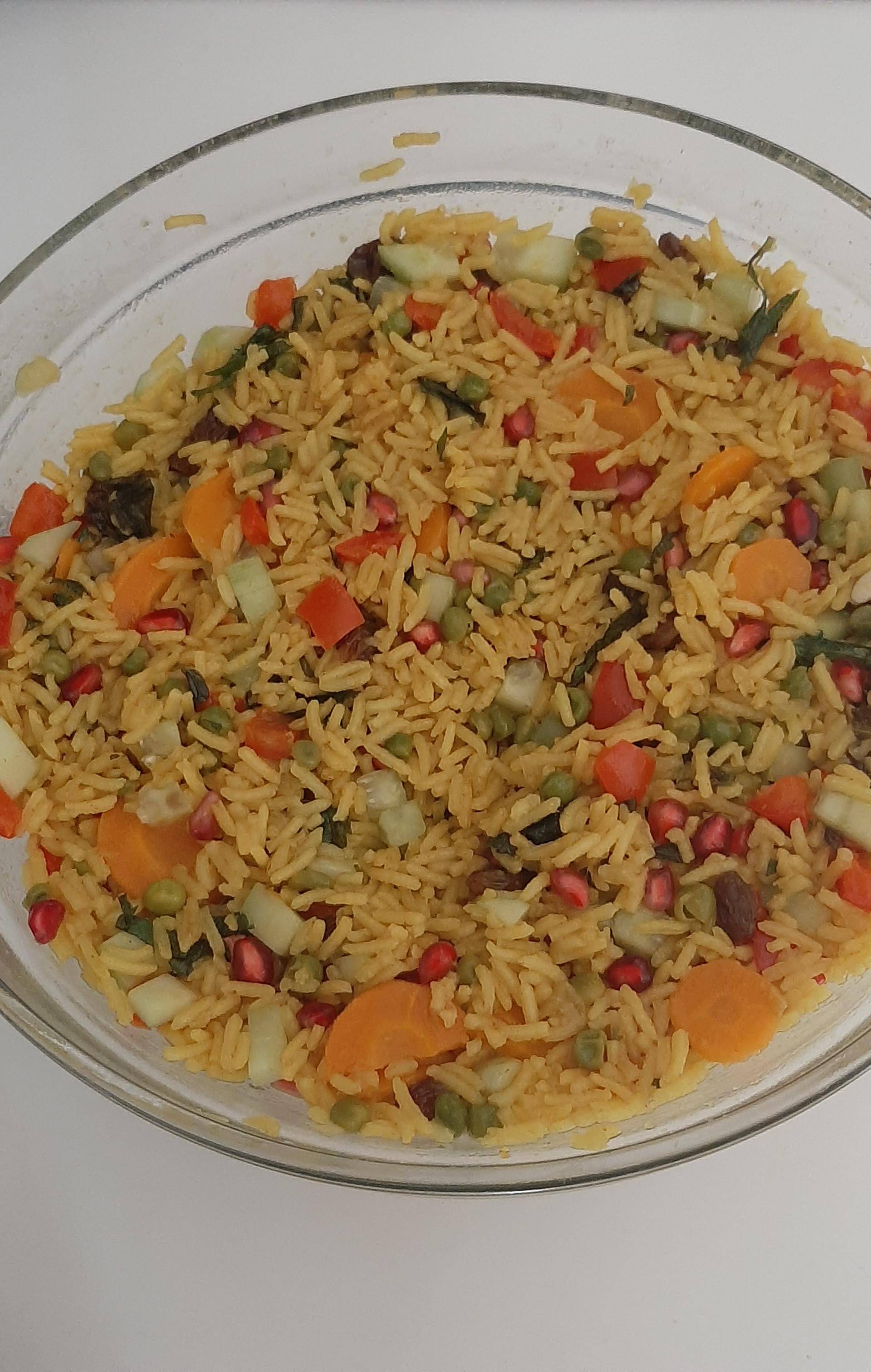 Salade de riz arc-en-ciel - Recette Companion Connect XL | Moulinex