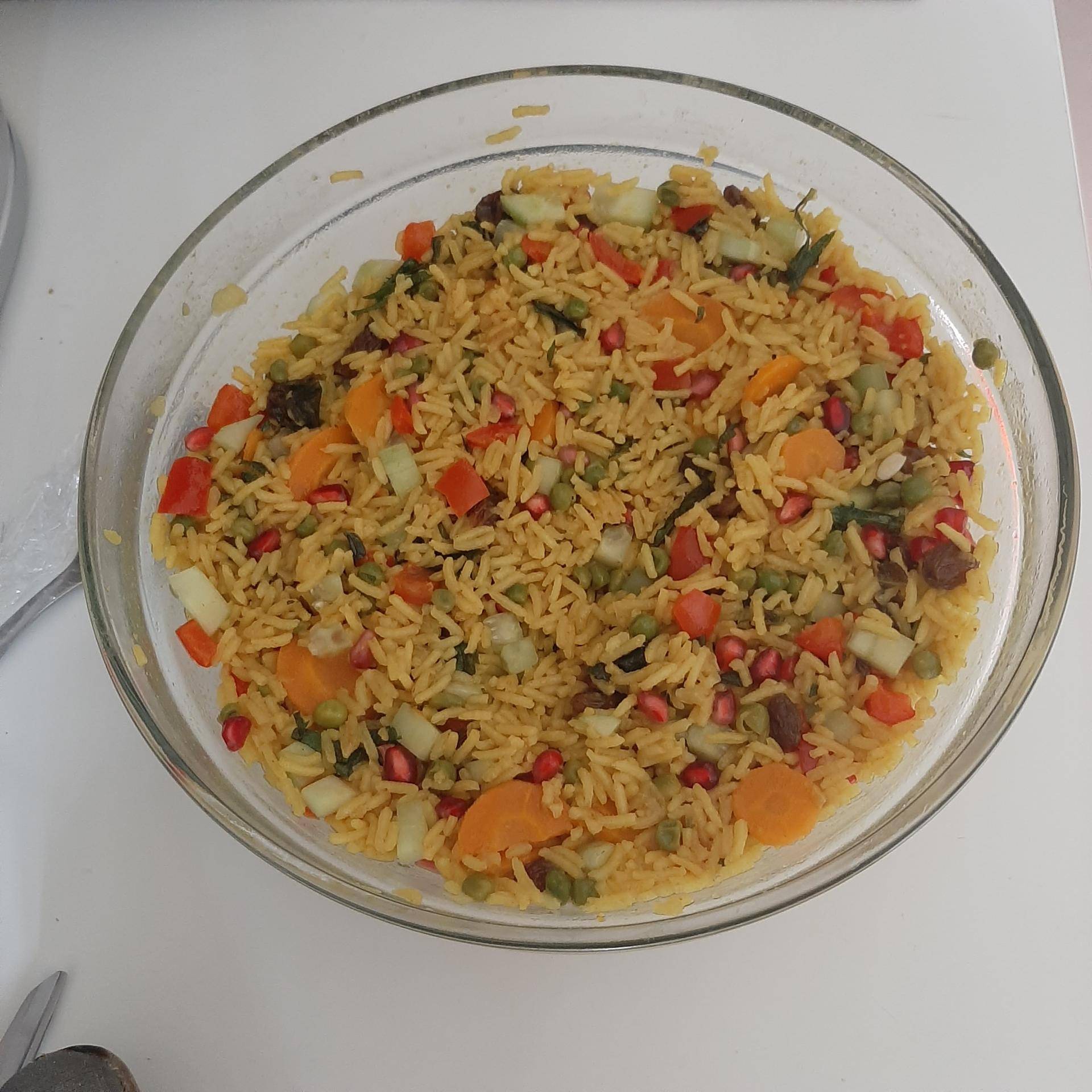 Salade de riz arc-en-ciel - Recette Companion Connect XL | Moulinex