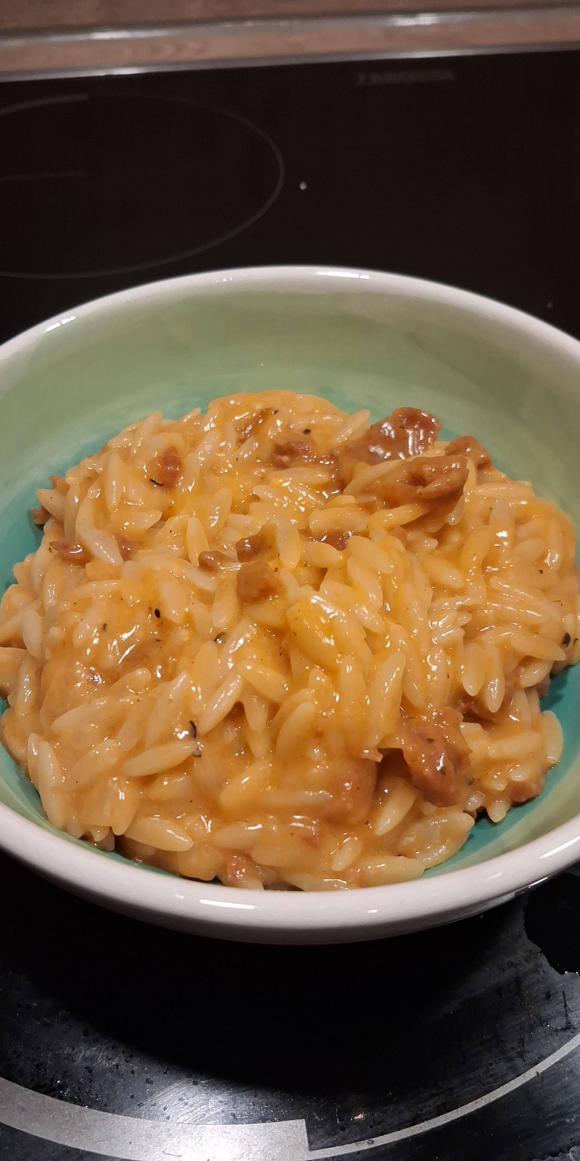 Orzotto chorizo pecorino - Recette Companion Connect XL | Moulinex