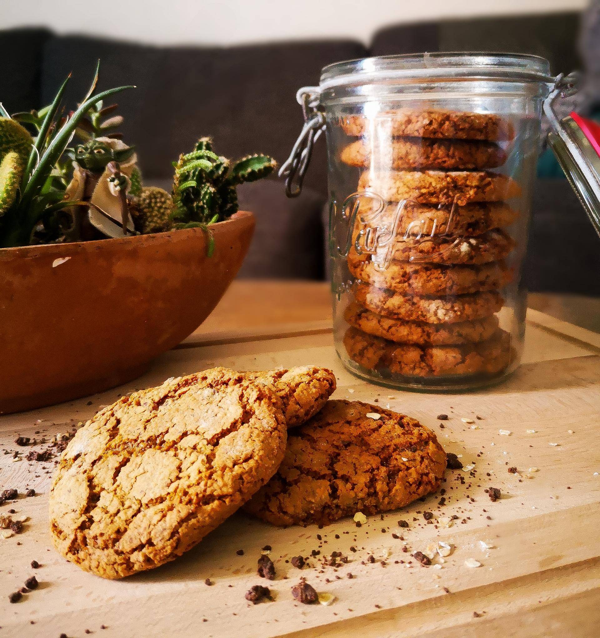 Cookie aux Flocons d'avoine et Sirop d'agave - Recette Companion | Moulinex