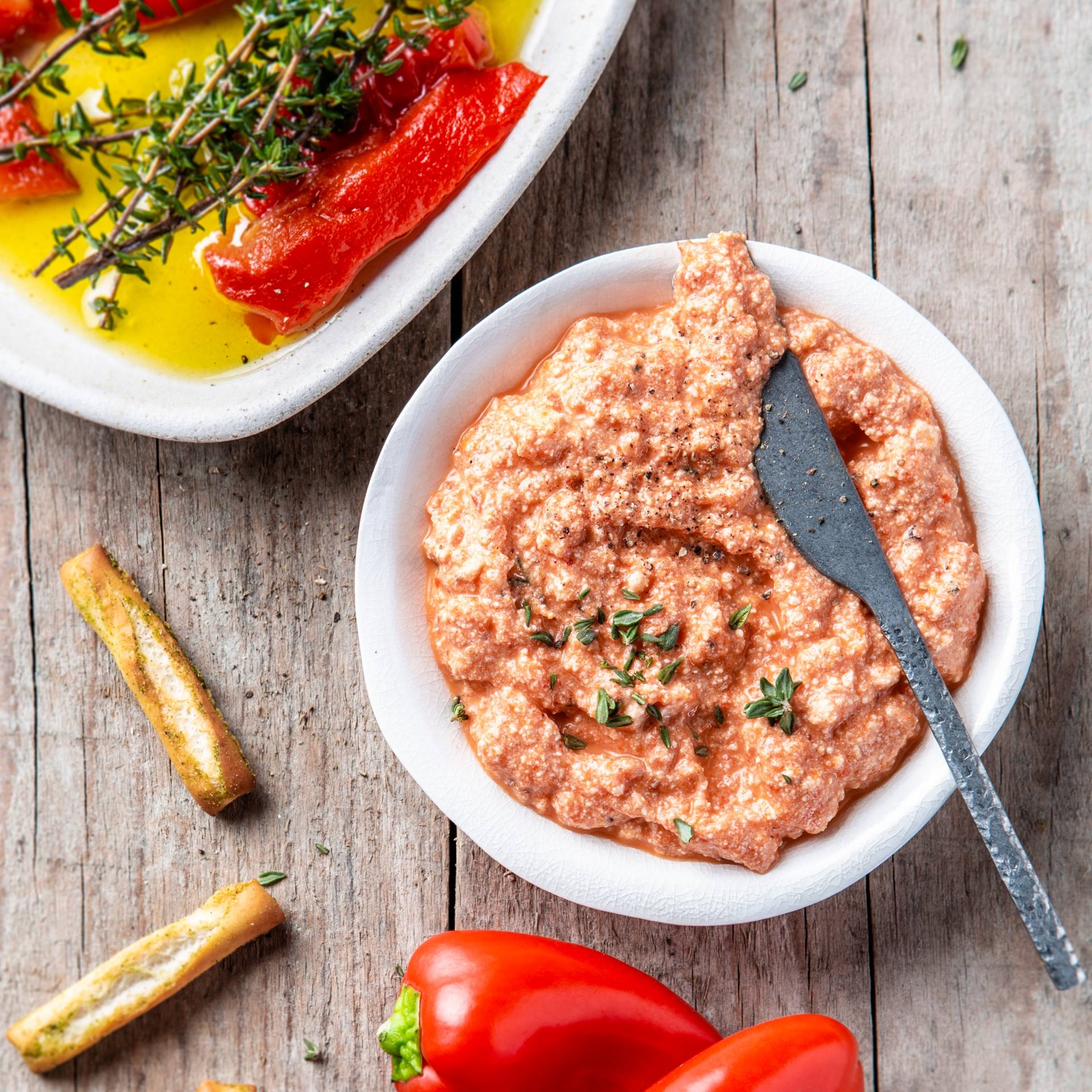 Tapenade de poivrons marinés - Recette Quickchef | Moulinex