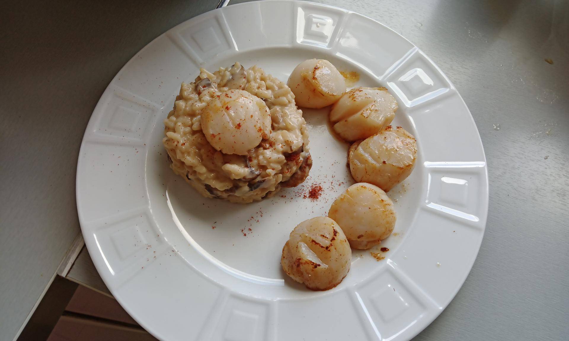 RISOTTO à la Normande et Noix de Saint Jacques snackees - Recette Cookeo Infinity Autostir | Moulinex