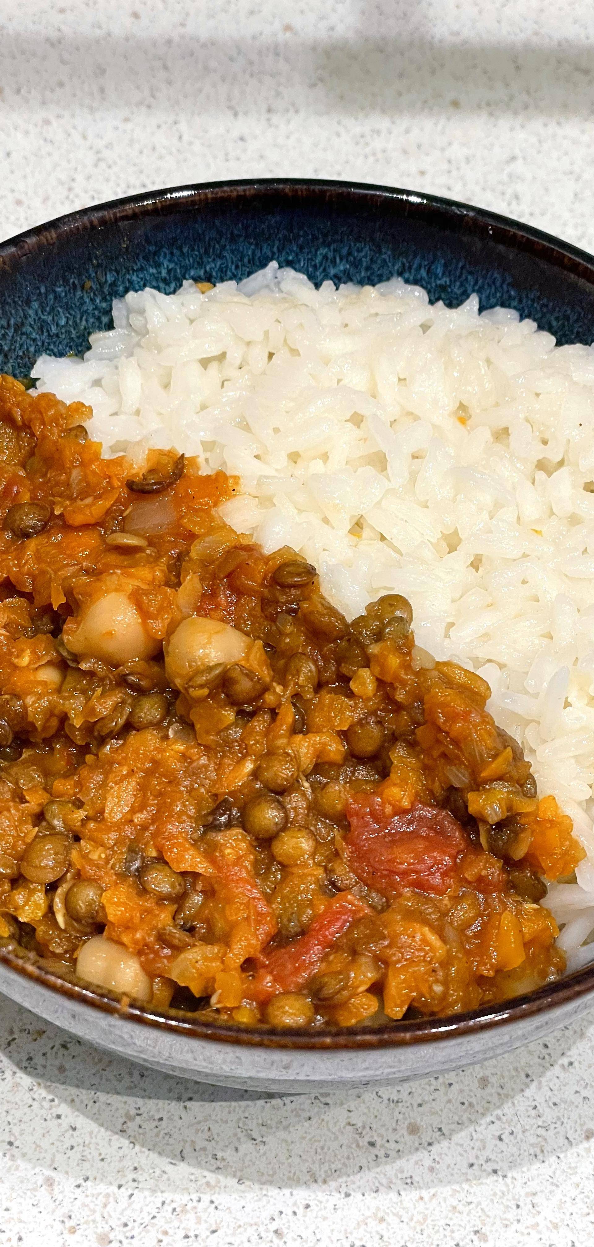 Dahl d'automne aux lentilles vertes - Recette Cookeo | Moulinex