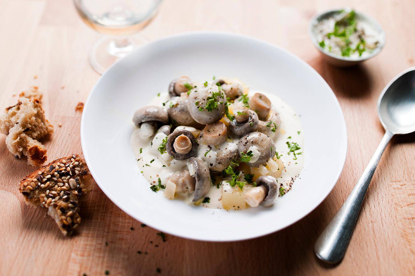 Champignons au fromage - Recette Cookeo | Moulinex
