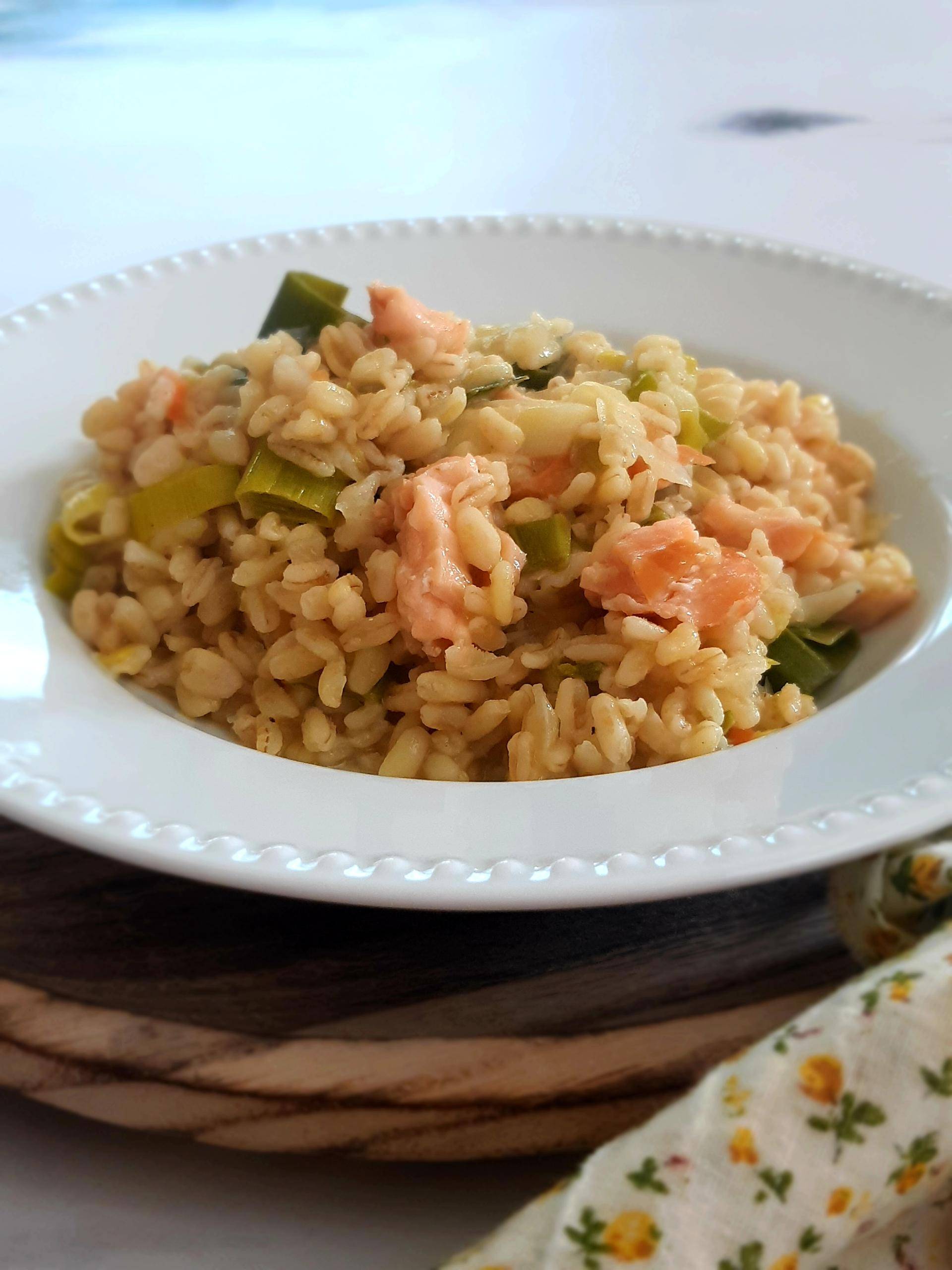 Blésotto saumon poireau - Recette Companion Connect XL | Moulinex