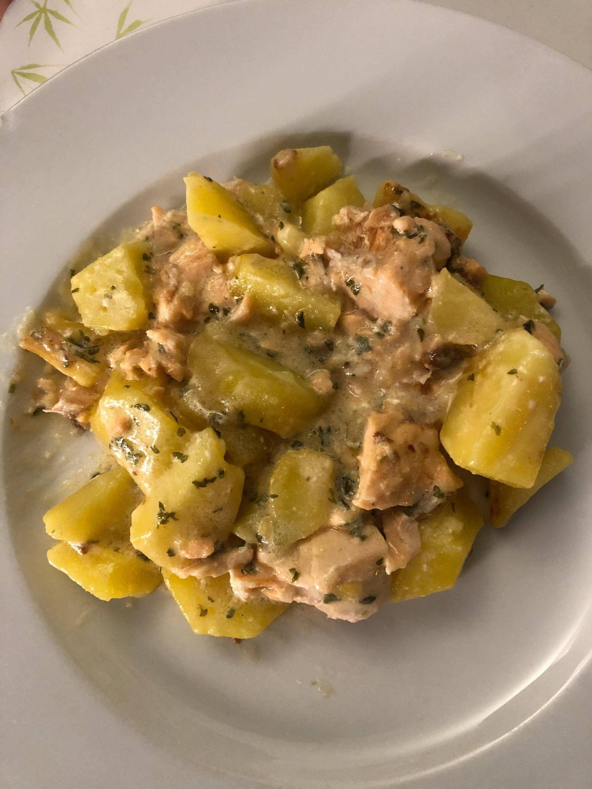 Saumon et pommes de terre à la crème - Recette Cookeo V3 | Moulinex