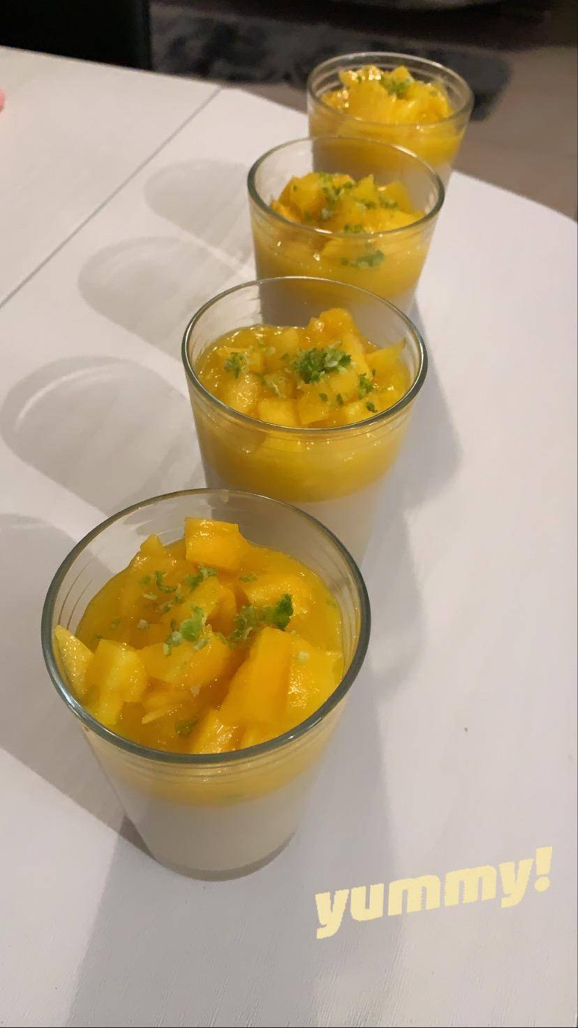 Panna cotta vegan lait de coco et mangue citron vert - Recette Companion | Moulinex
