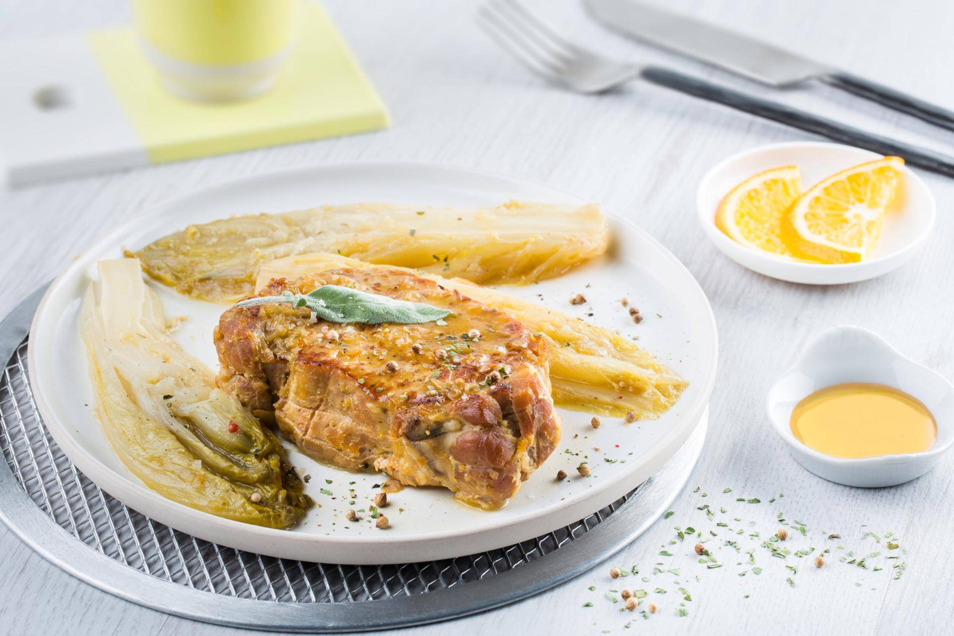 Roti porc endives caramélisées - Recette Cookeo | Moulinex