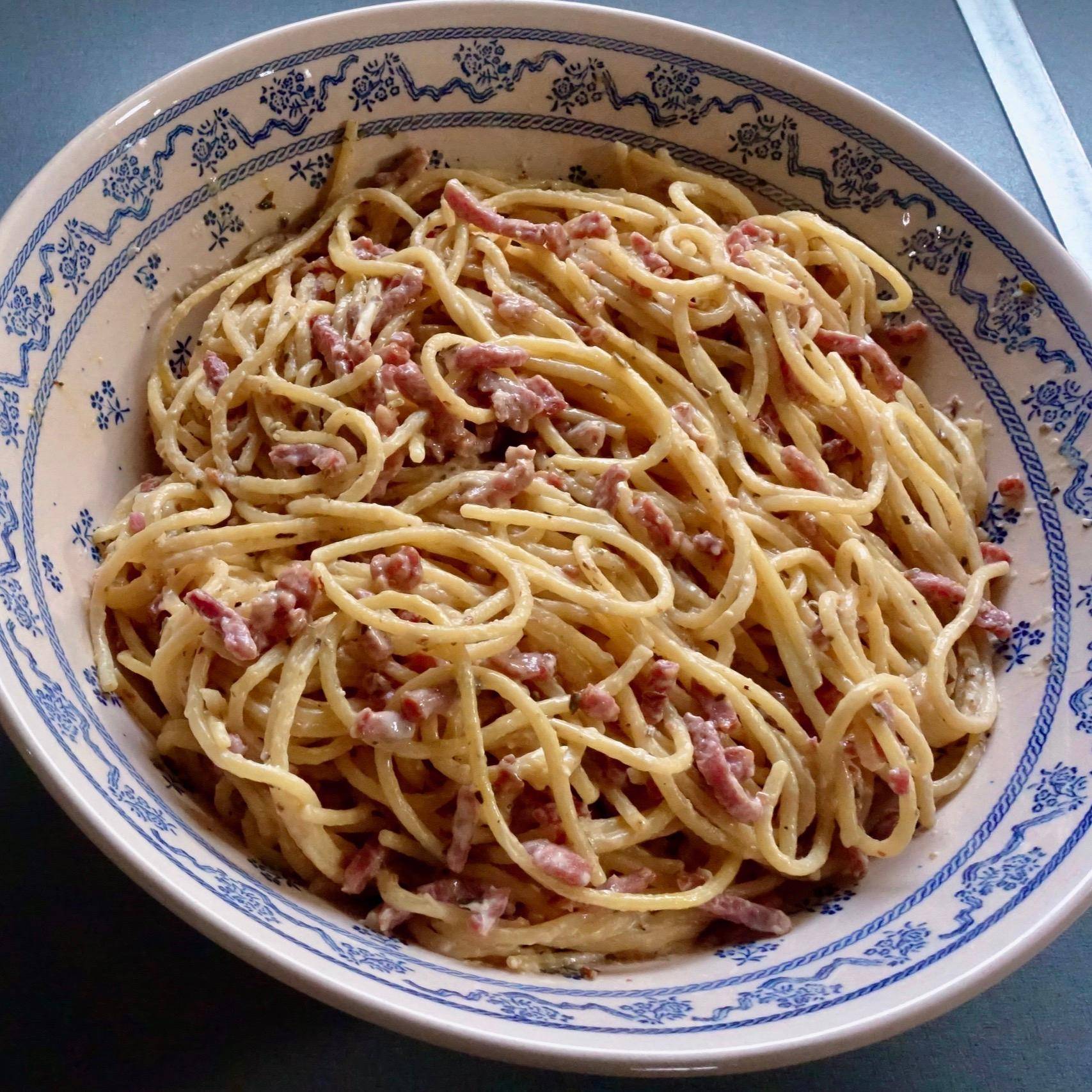 Pâtes Carbonara Ricca - Brice RC - Recette Companion Connect XL | Moulinex