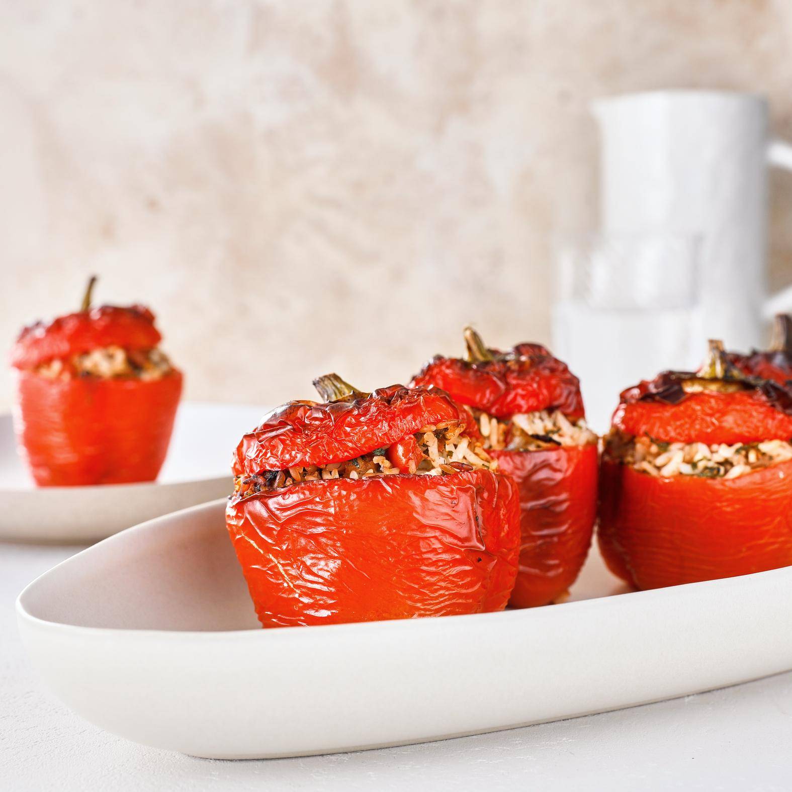 Poivrons farcis - Recette Easy Fry Max | Moulinex