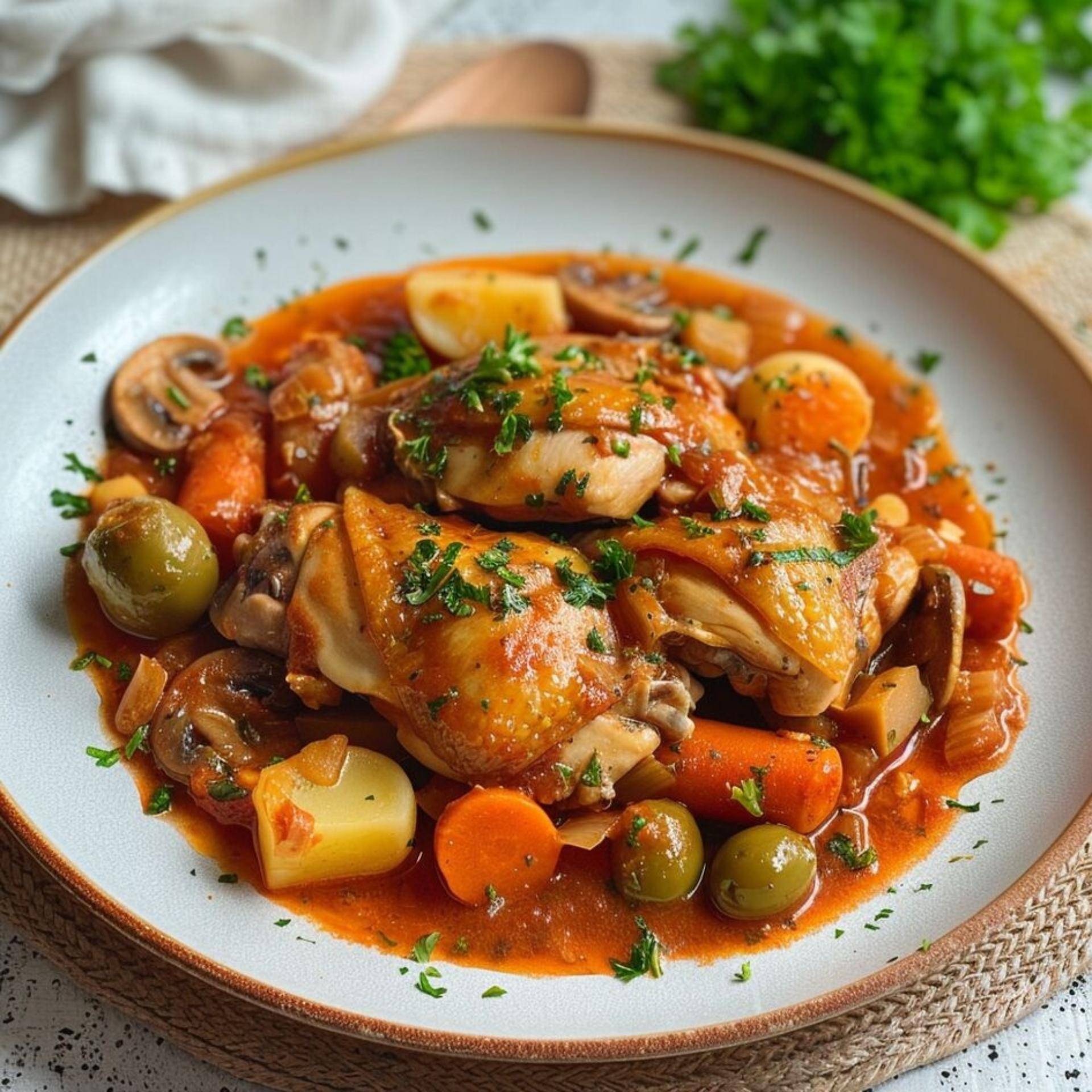 Mijoté de poulet aux pommes de terre - Recette Cookeo | Moulinex