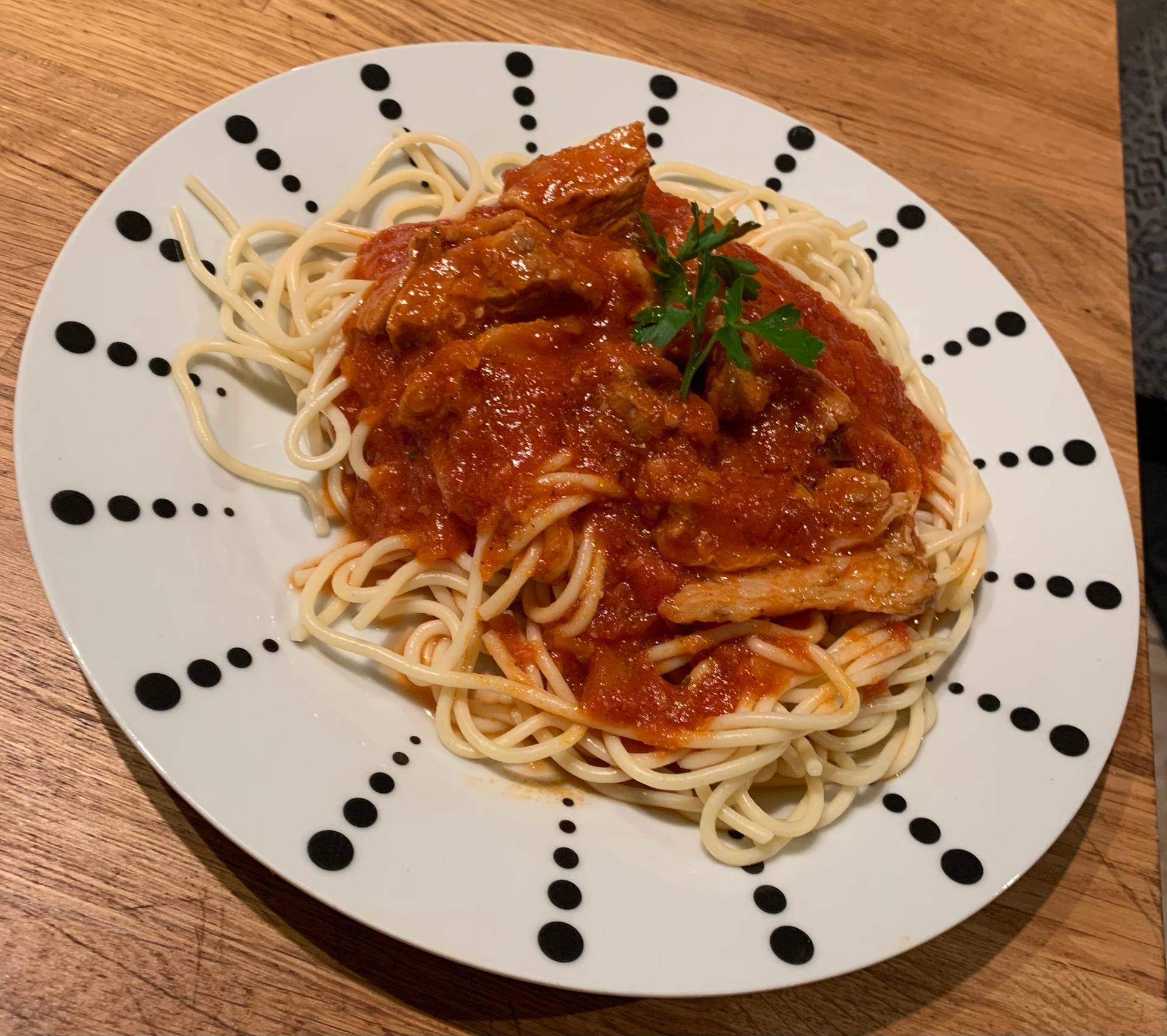 Spaguettis à la sauce aux tendrons de veau - Recette Companion Connect XL | Moulinex