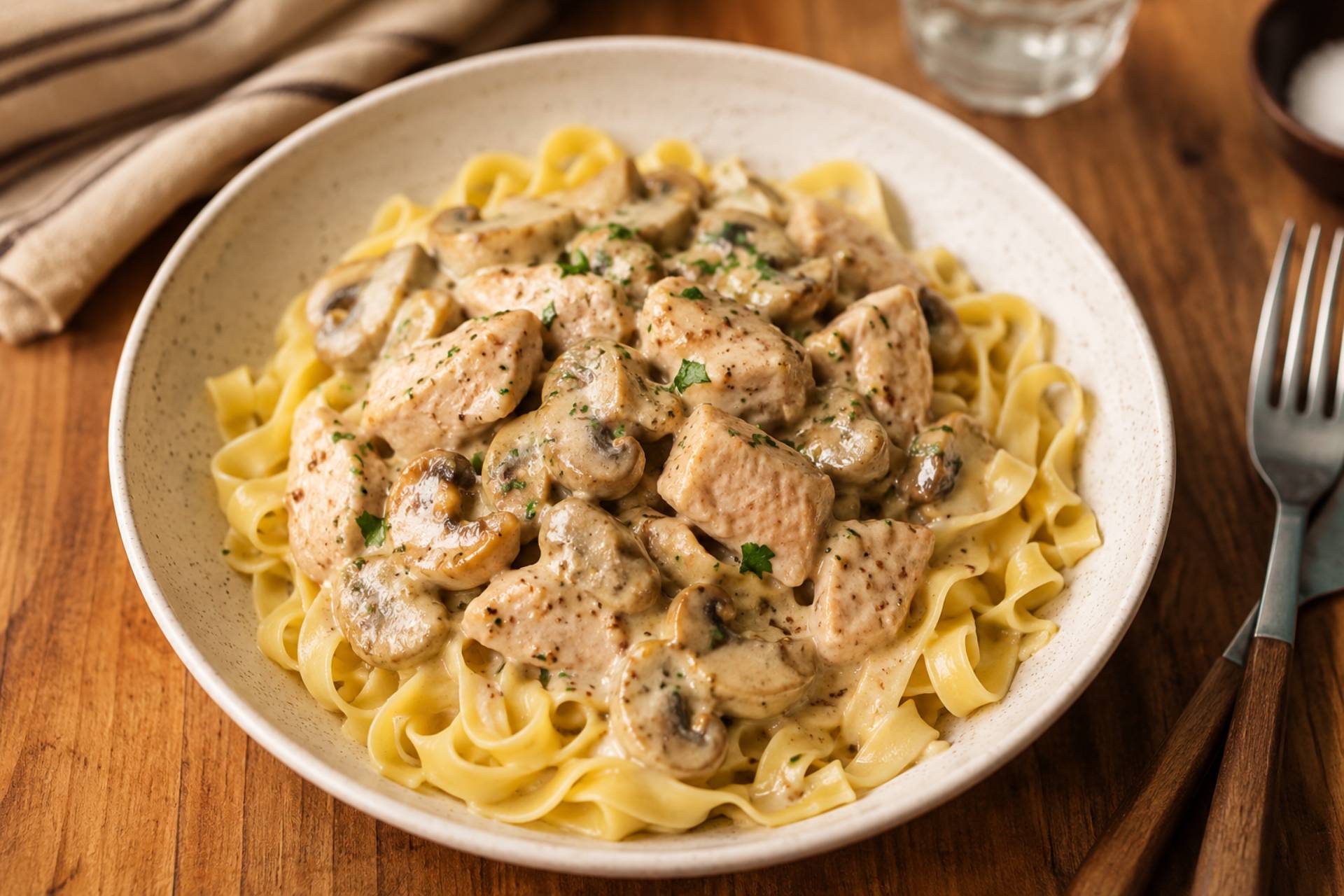 Poulet crème, moutarde & champignons - Recette Cookeo | Moulinex