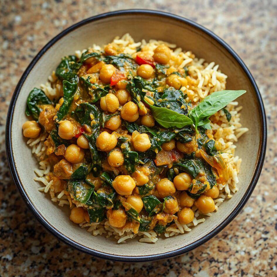 Curry van kikkererwten, spinazie en rijst - Recette Cookeo Infinity 17in1 | Moulinex