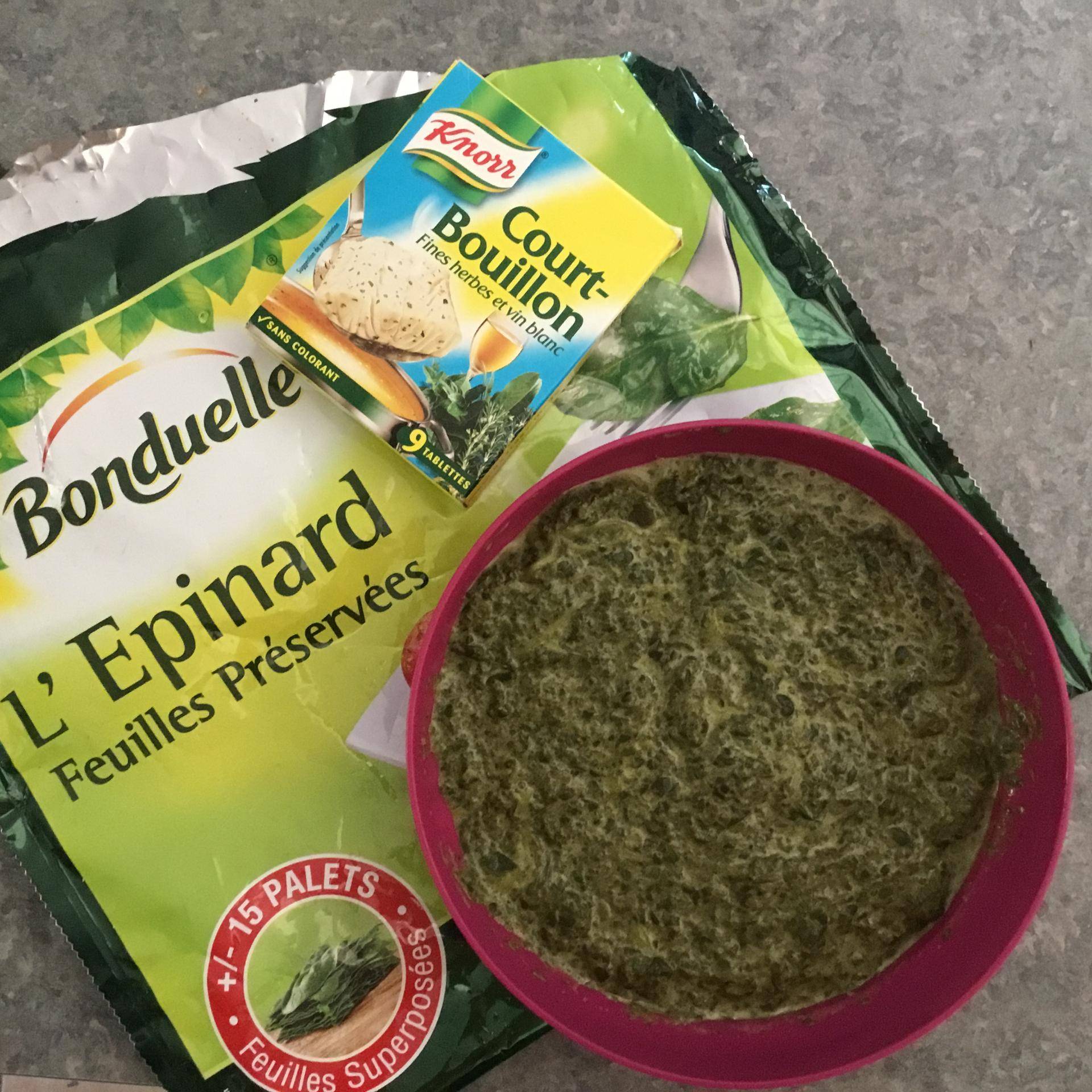 Épinards surgelés à la crème maison - Recette Companion Connect XL