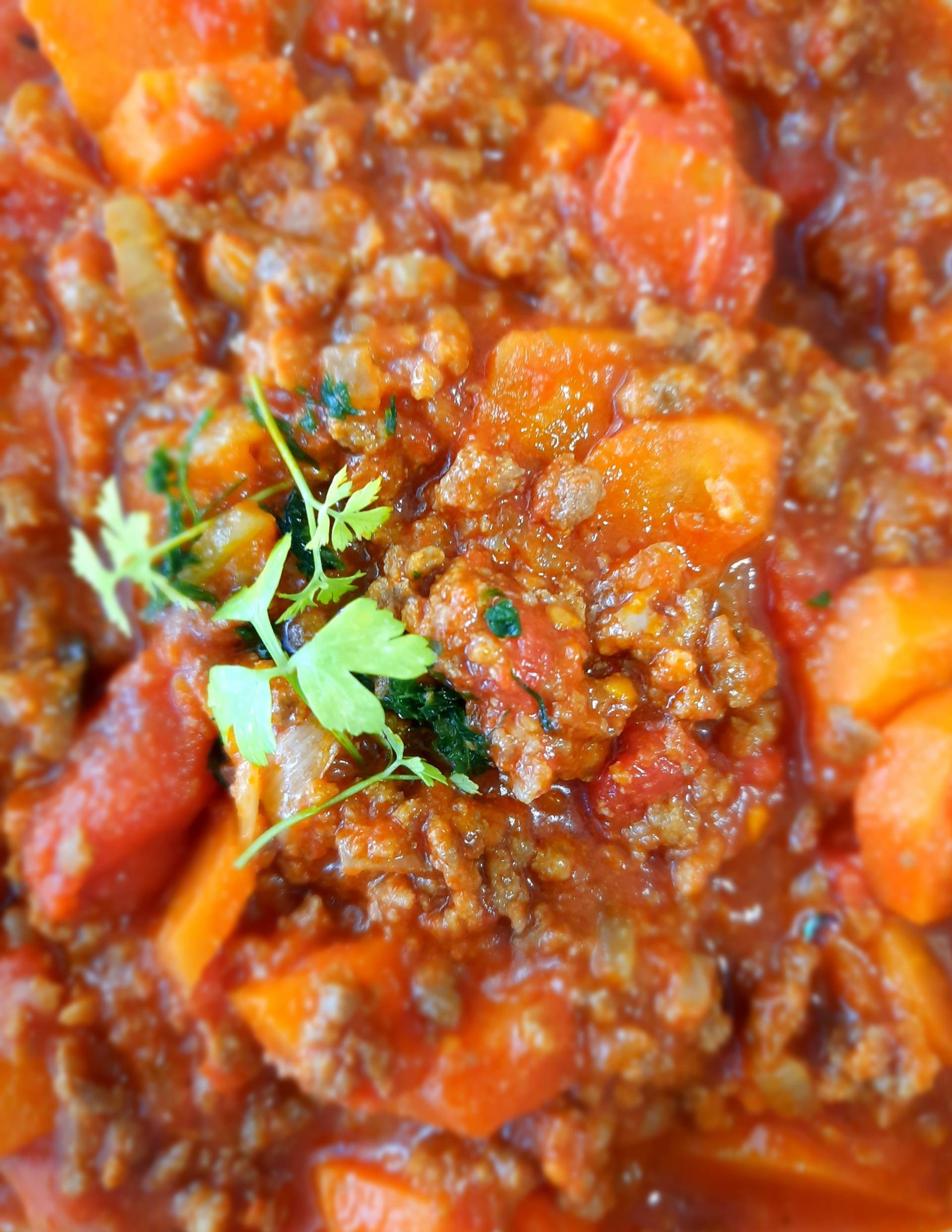 Carottes sauce bolognaise - Recette Cookeo | Moulinex