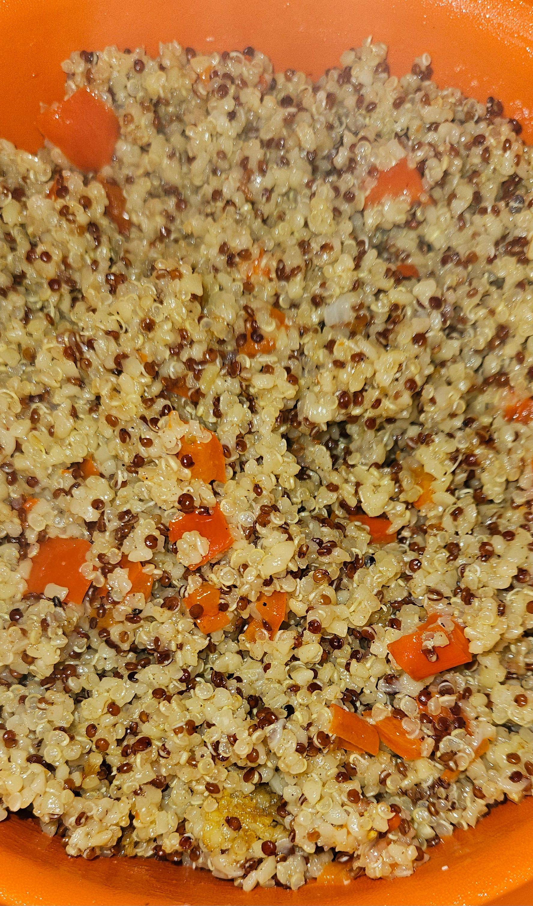 Quinoa , Boulgour & oignons poivron à ma façon - Recette Cookeo V3 | Moulinex
