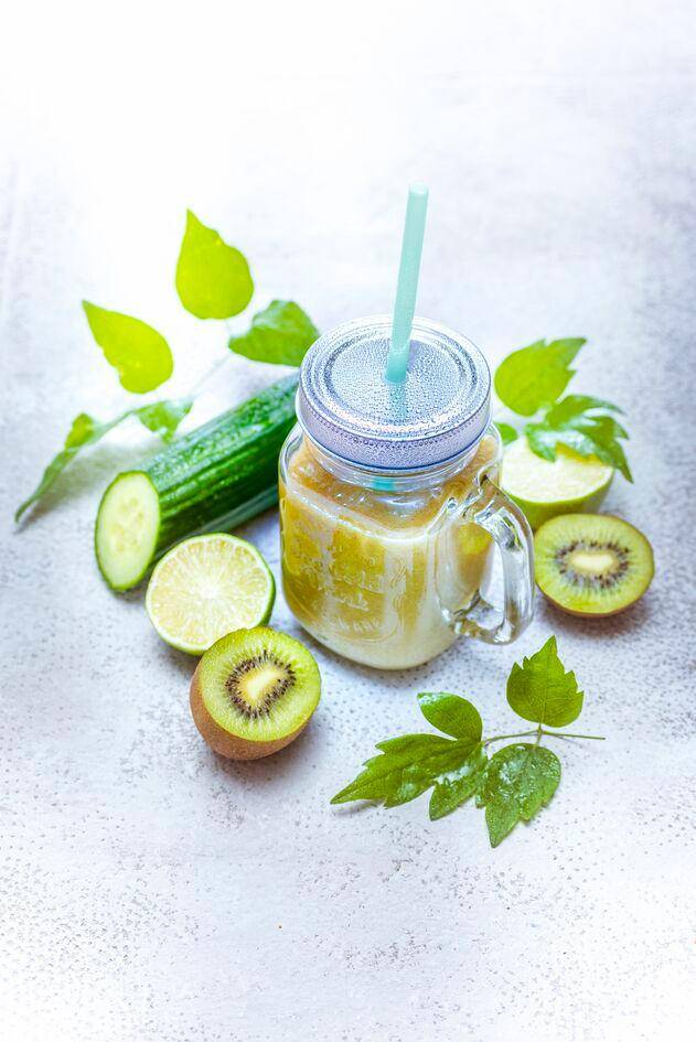 Smoothie au concombre, kiwi, pomme et citron - Recette Blend up | Moulinex