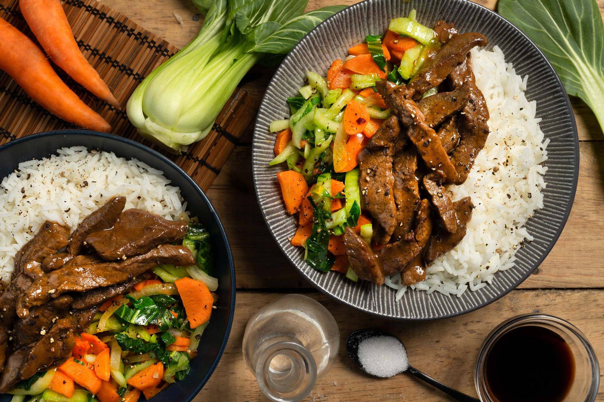 Boeuf laqué, légumes et riz - Recette Cookeo V3 | Moulinex