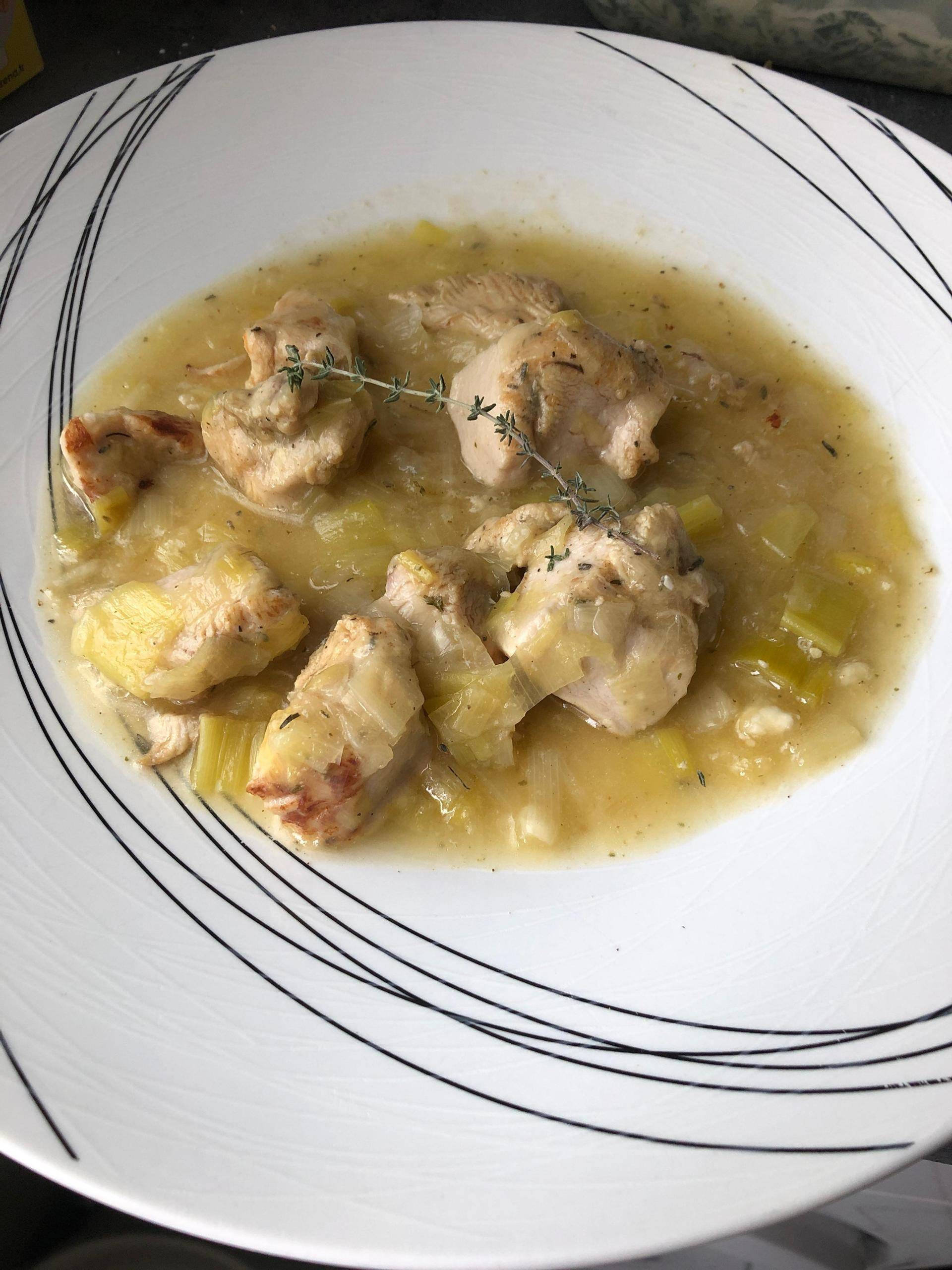 Poulet citron thym et poireaux - Recette Cookeo | Moulinex