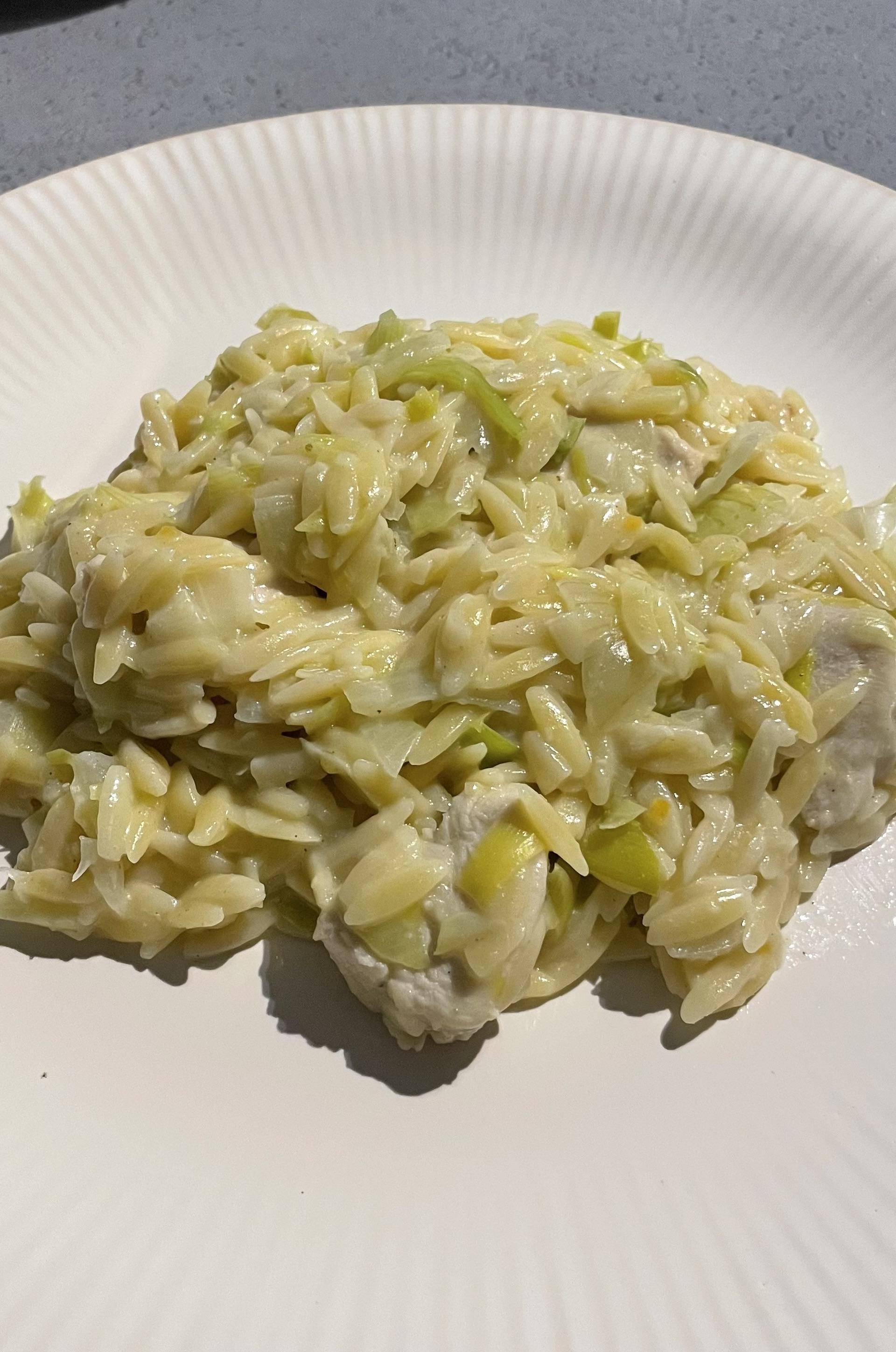 Orzo crémeux au poulet - Recette Companion Connect XL | Moulinex