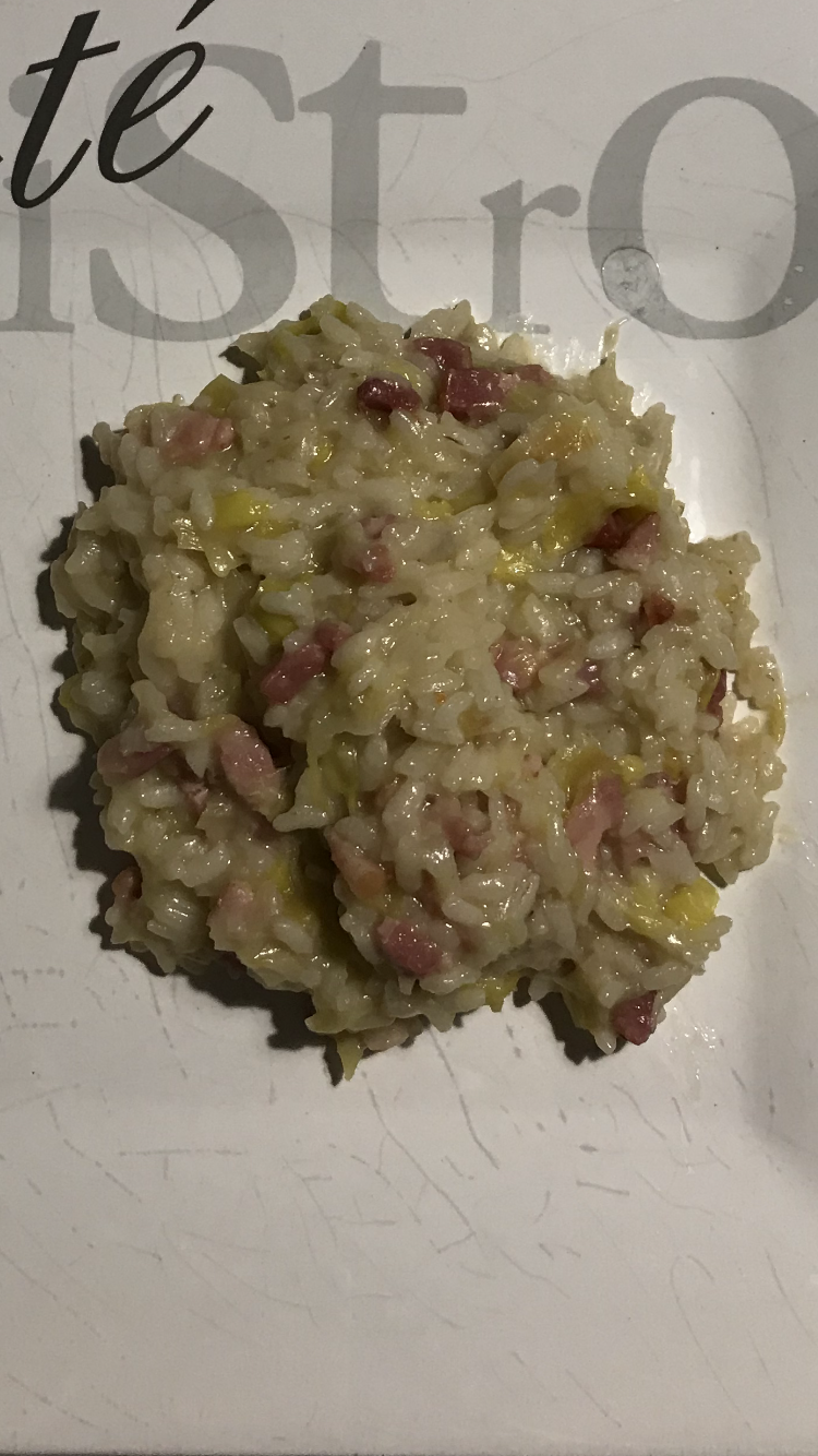 Risotto aux poireaux et lardons - Recette Cookeo | Moulinex