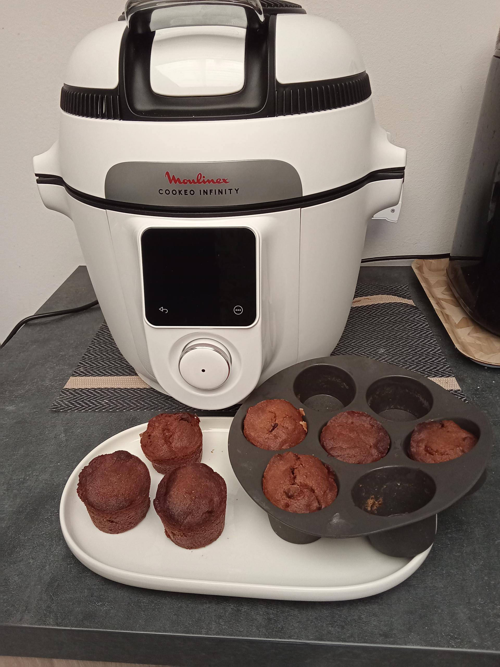 Muffins aux 3 pépites de chocolats - Recette Cookeo Infinity 16in1 | Moulinex