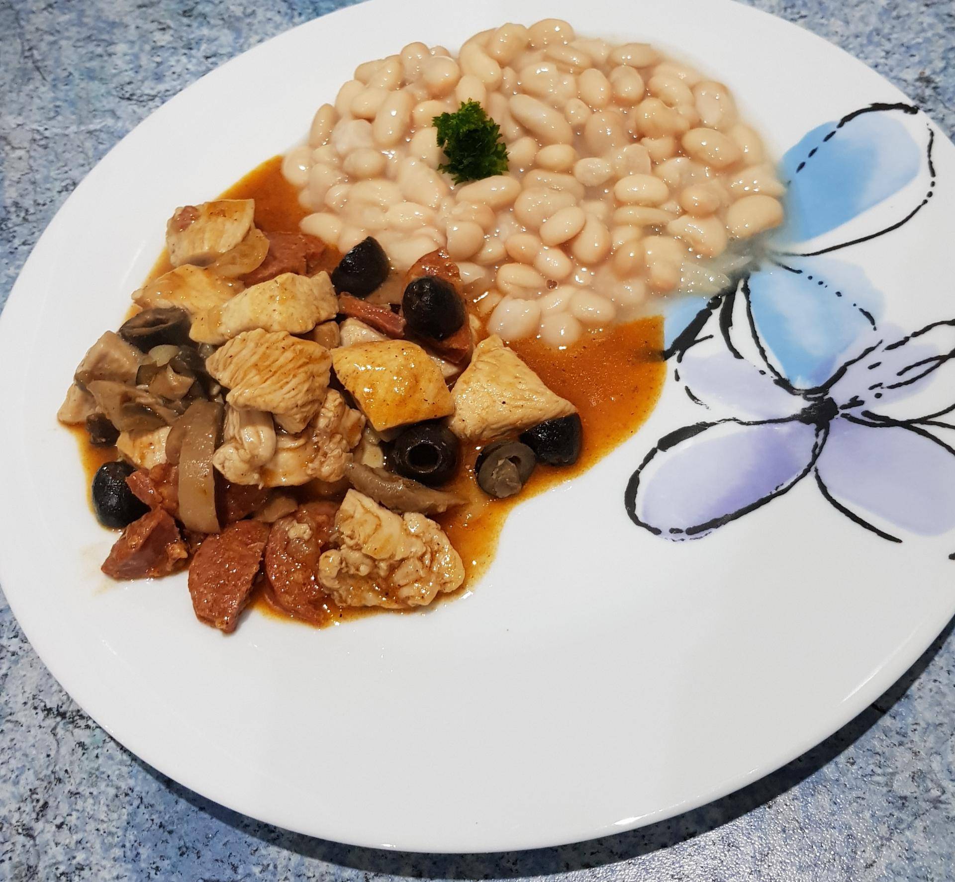 Poulet chorizo et ses olives - Recette Cookeo | Moulinex