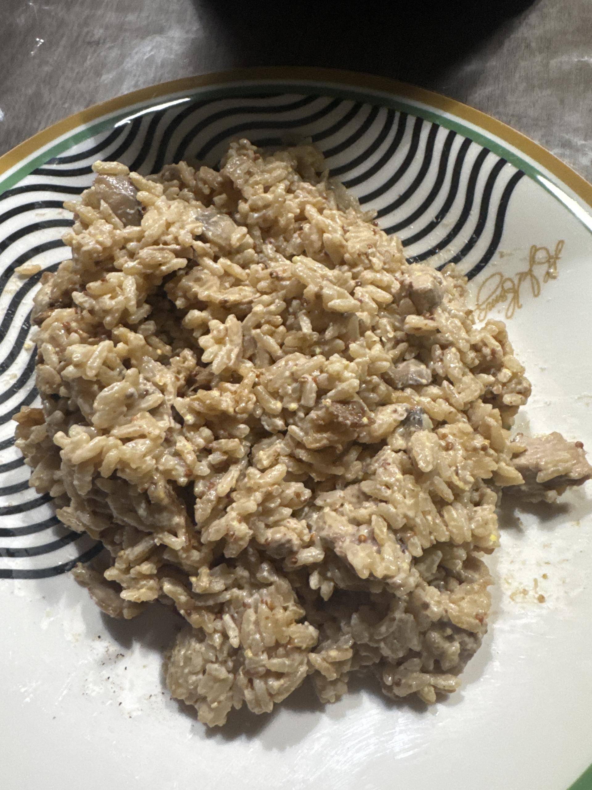 Riz Filet mignon champignon à la moutarde - Recette Cookeo V3 | Moulinex