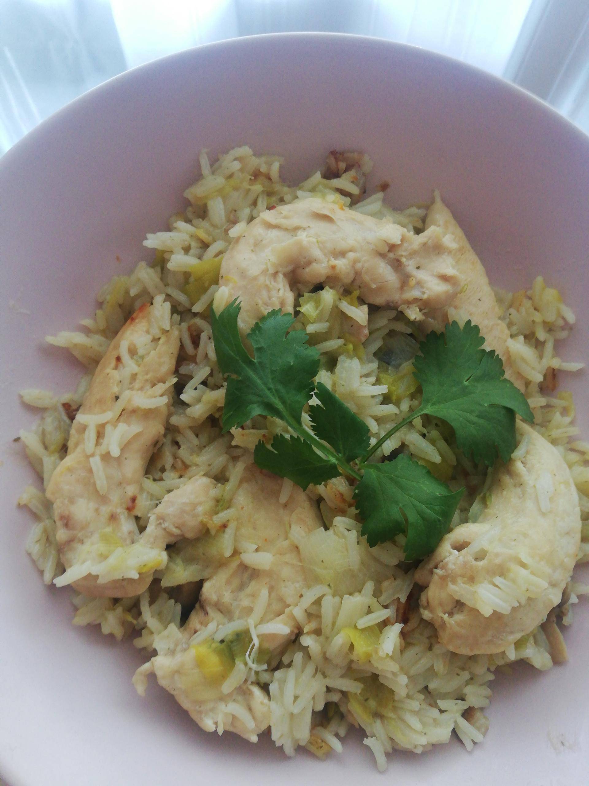 Riz aux poireaux et poulet - Recette Cookeo | Moulinex