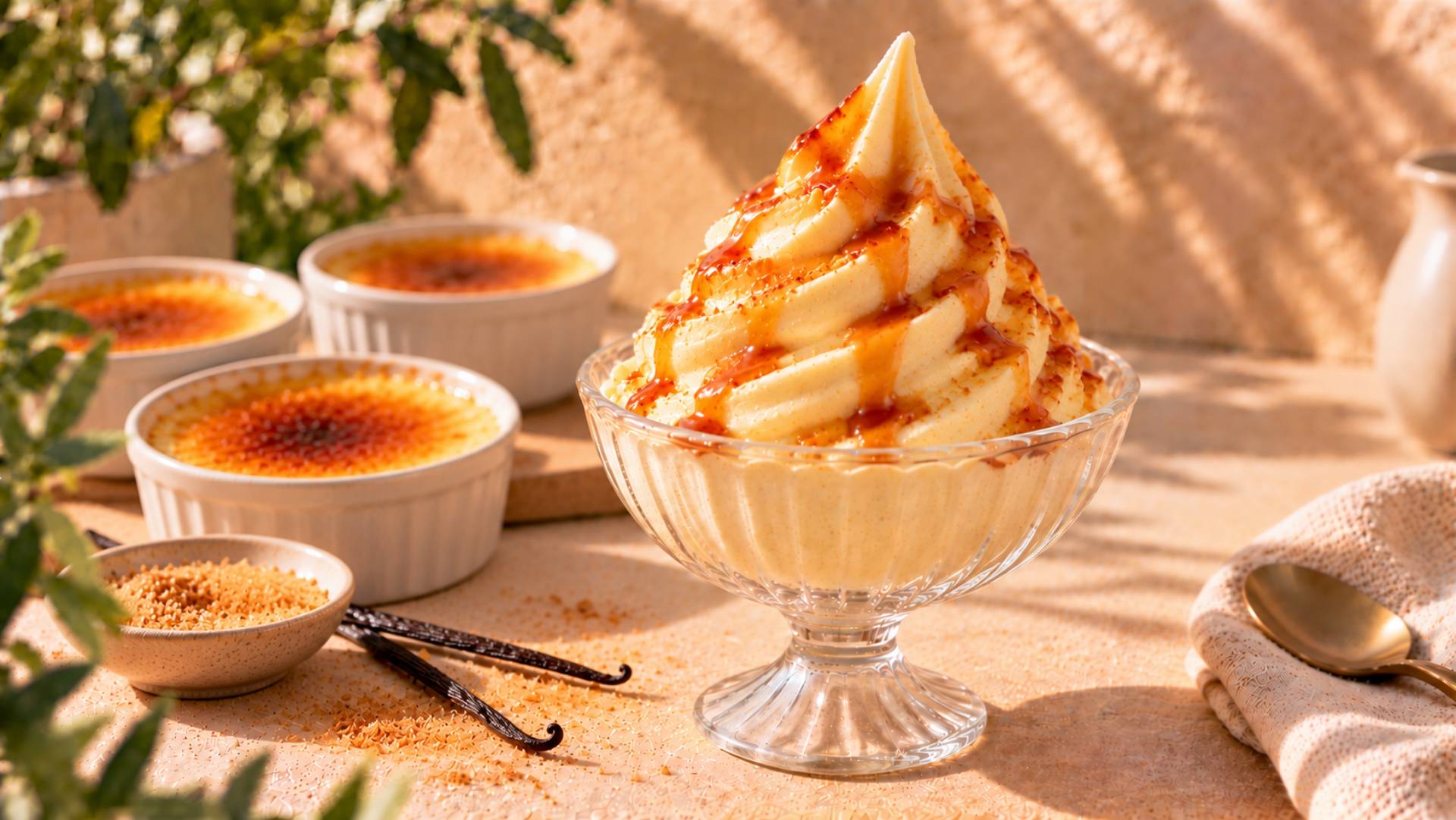 Glace à la crème brulée - Recette Freezi | Moulinex