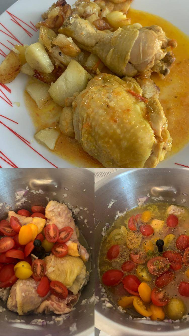 Cuisses de poulet au Bouillon Légumes Méditerranéens - Recette Companion Connect XL | Moulinex
