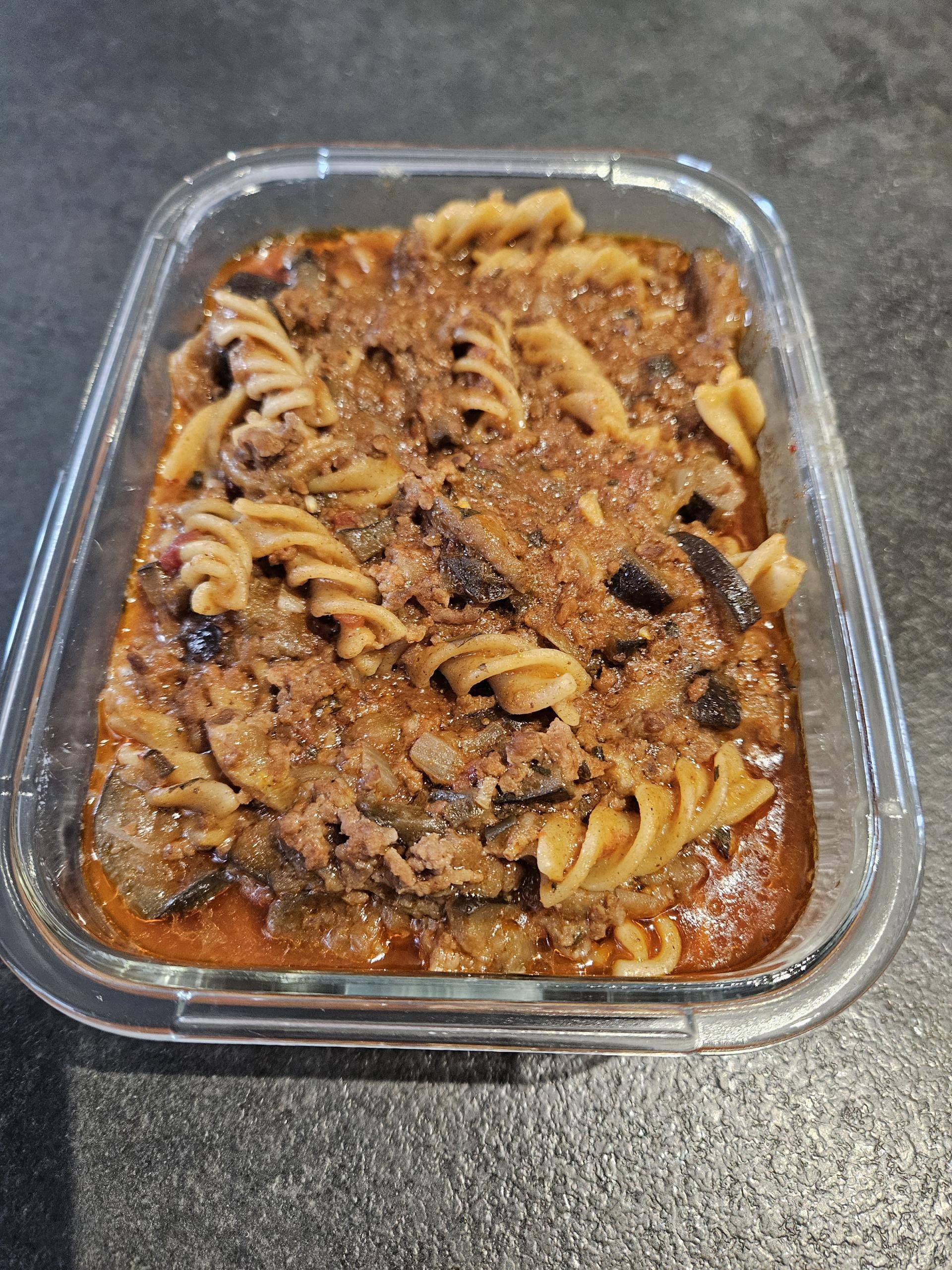 Pâtes boeuf aubergines - Recette Cookeo | Moulinex