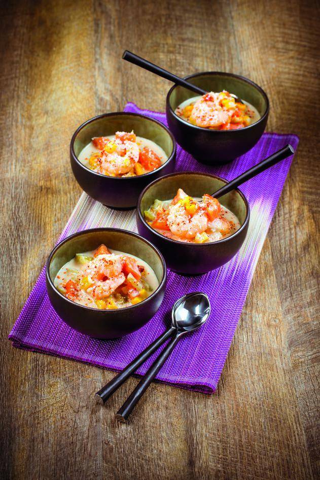 Soupe de crevettes et lait de coco - Recette Perfectmix Cook | Moulinex
