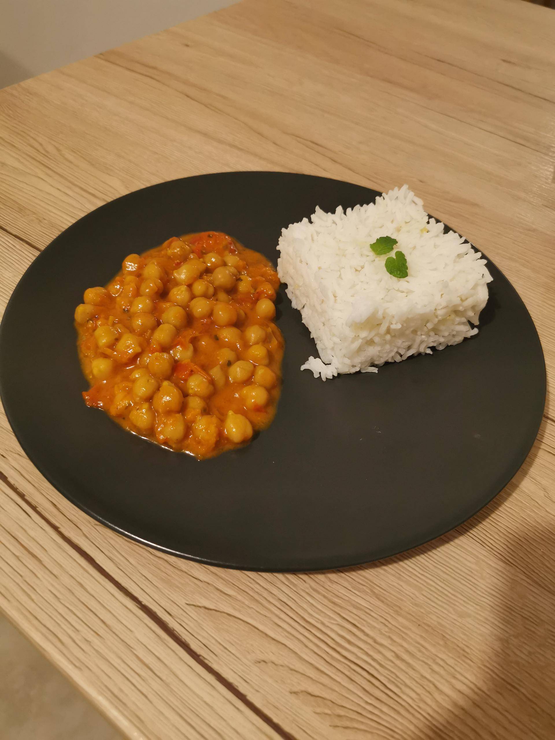 Pois chiche au curry et lait de coco - Recette Companion Connect XL | Moulinex