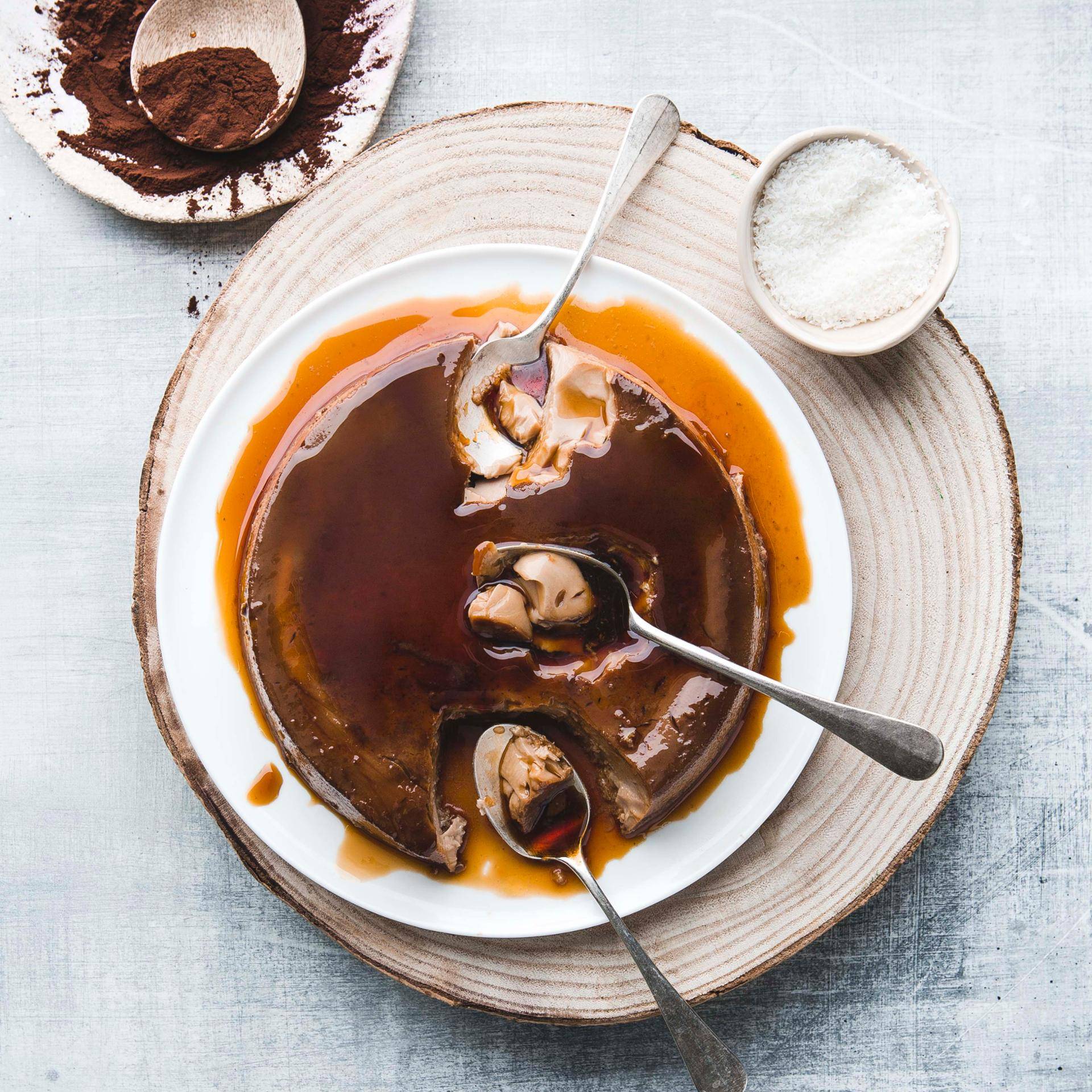 Flan coco au chocolat - Recette Cookeo | Moulinex