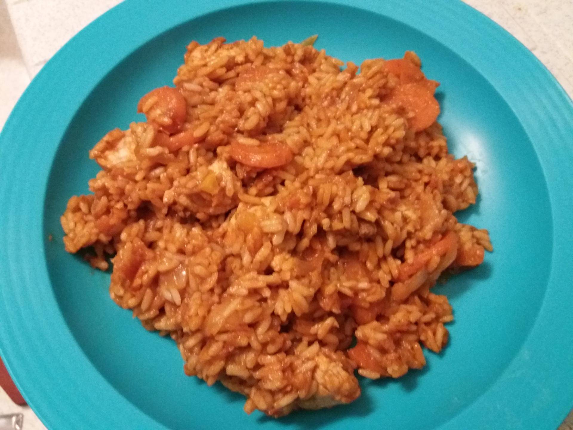 Escalope de poulet avec son riz et ses légumes sauce tomate - Recette Cookeo | Moulinex