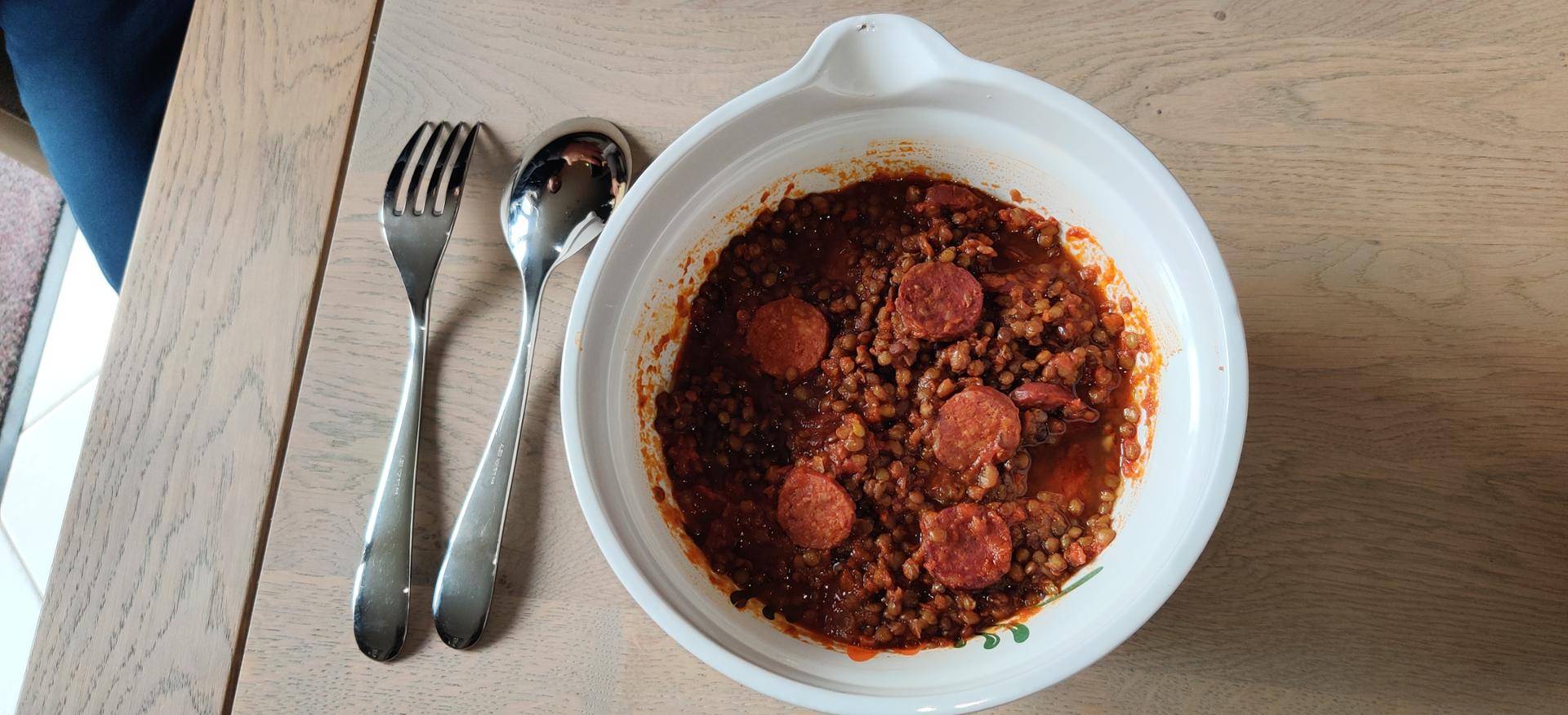 Chorizo aux lentilles - Recette Cookeo | Moulinex