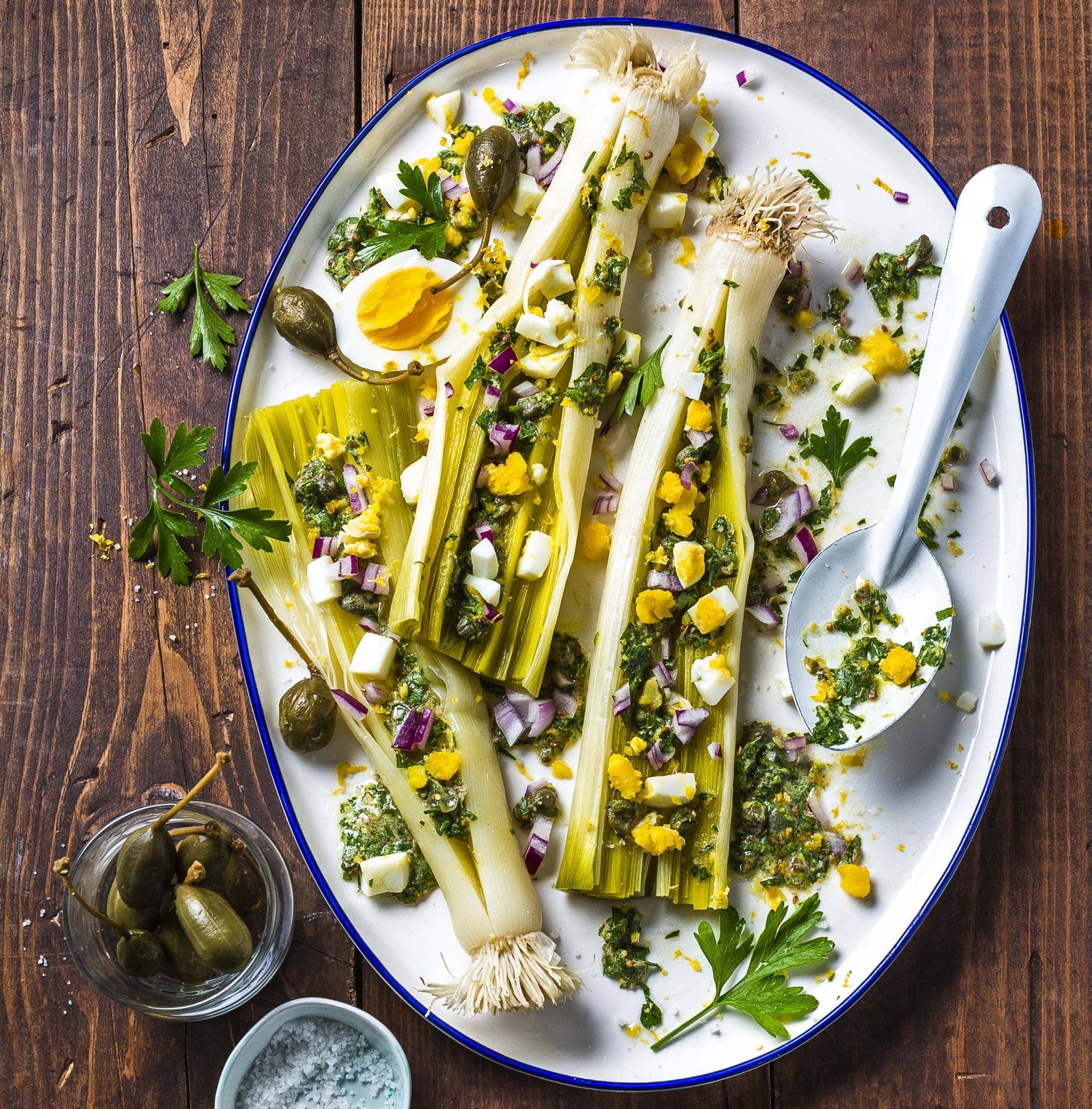 Poireaux en sauce verte - Recette Cuiseur vapeur | Moulinex