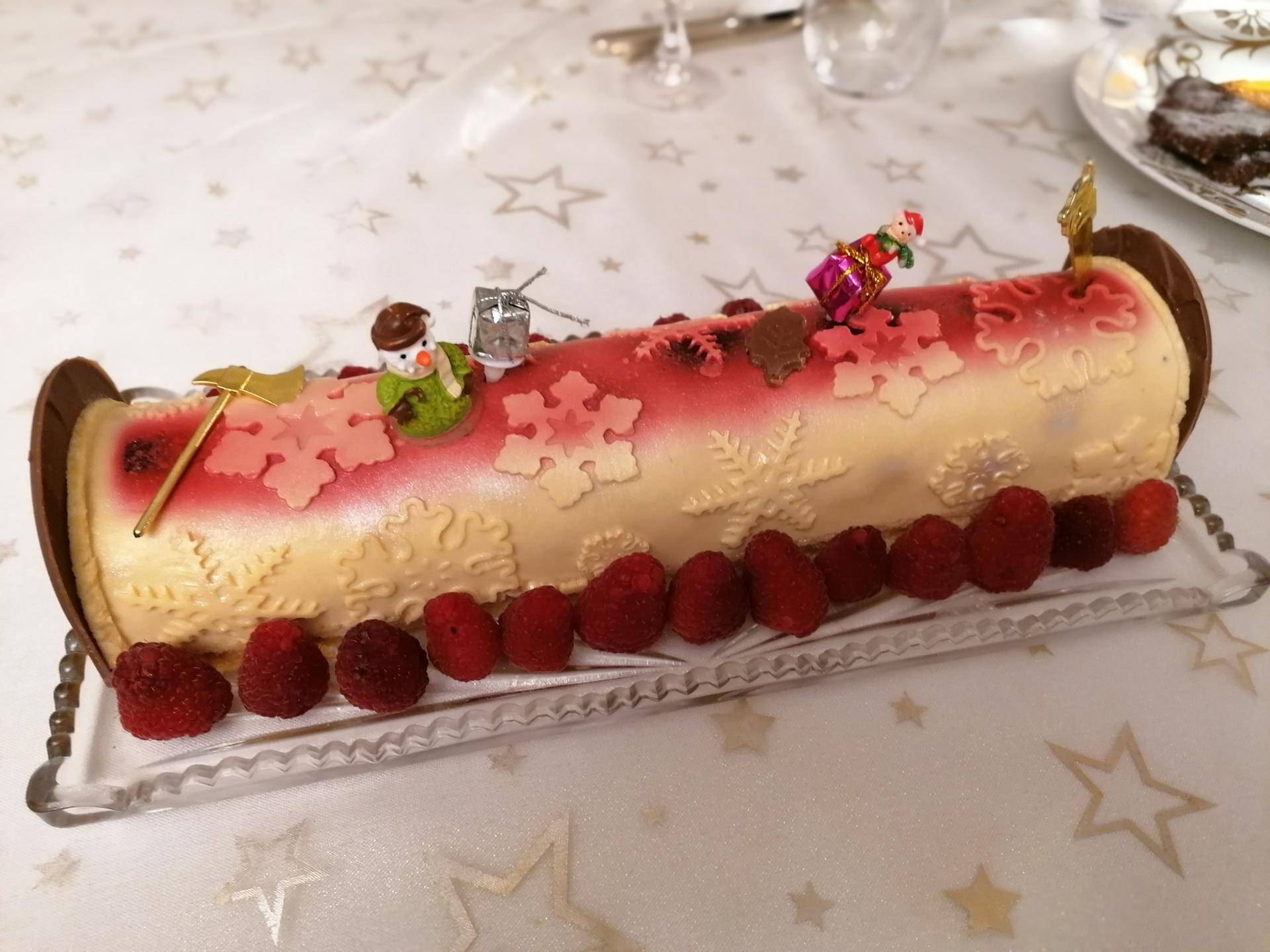 Bûche vanille framboises - Recette Companion Connect | Moulinex
