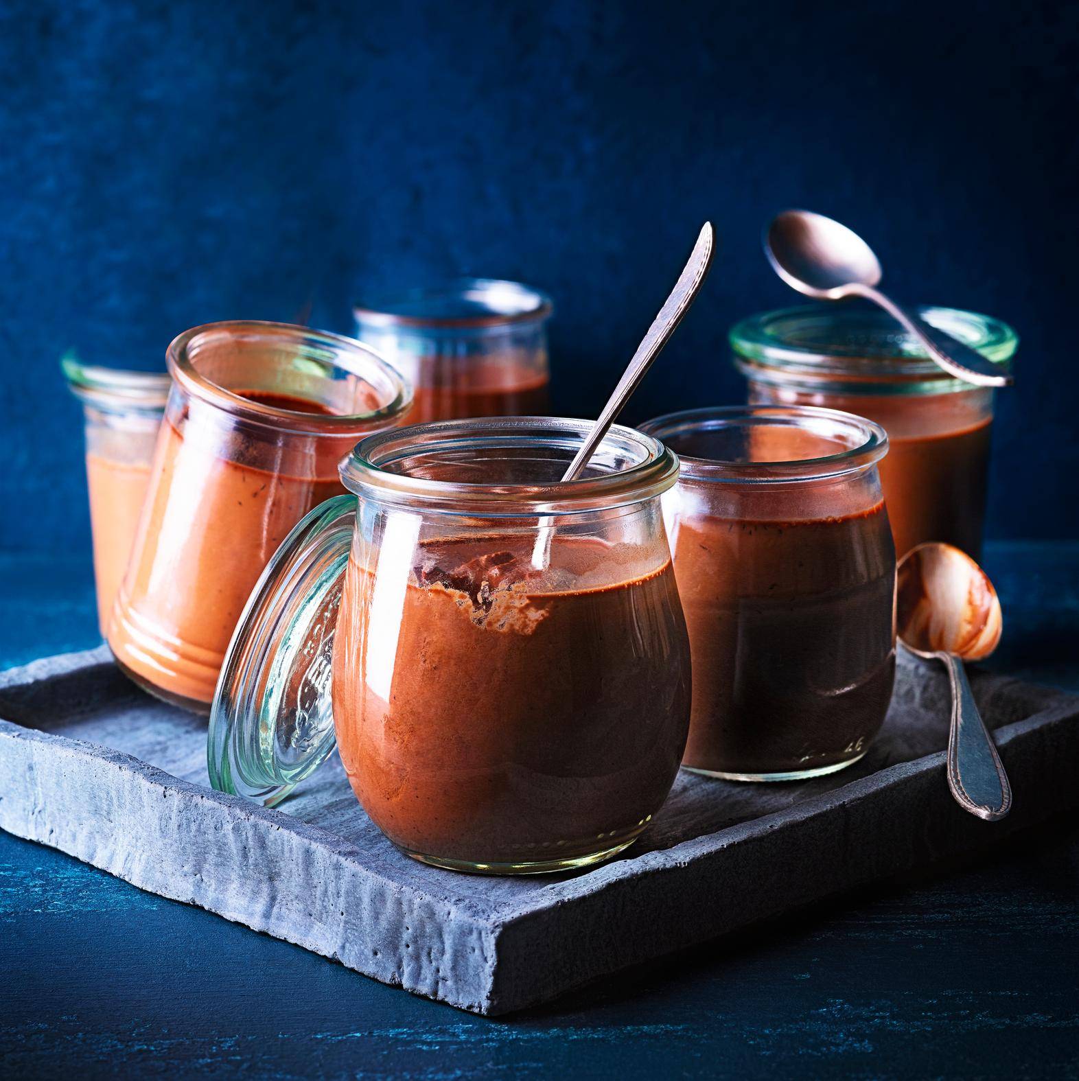 Kleine potjes chocoladepudding - Recette EASY FRY GRILL & STEAM 3 in 1 | Moulinex
