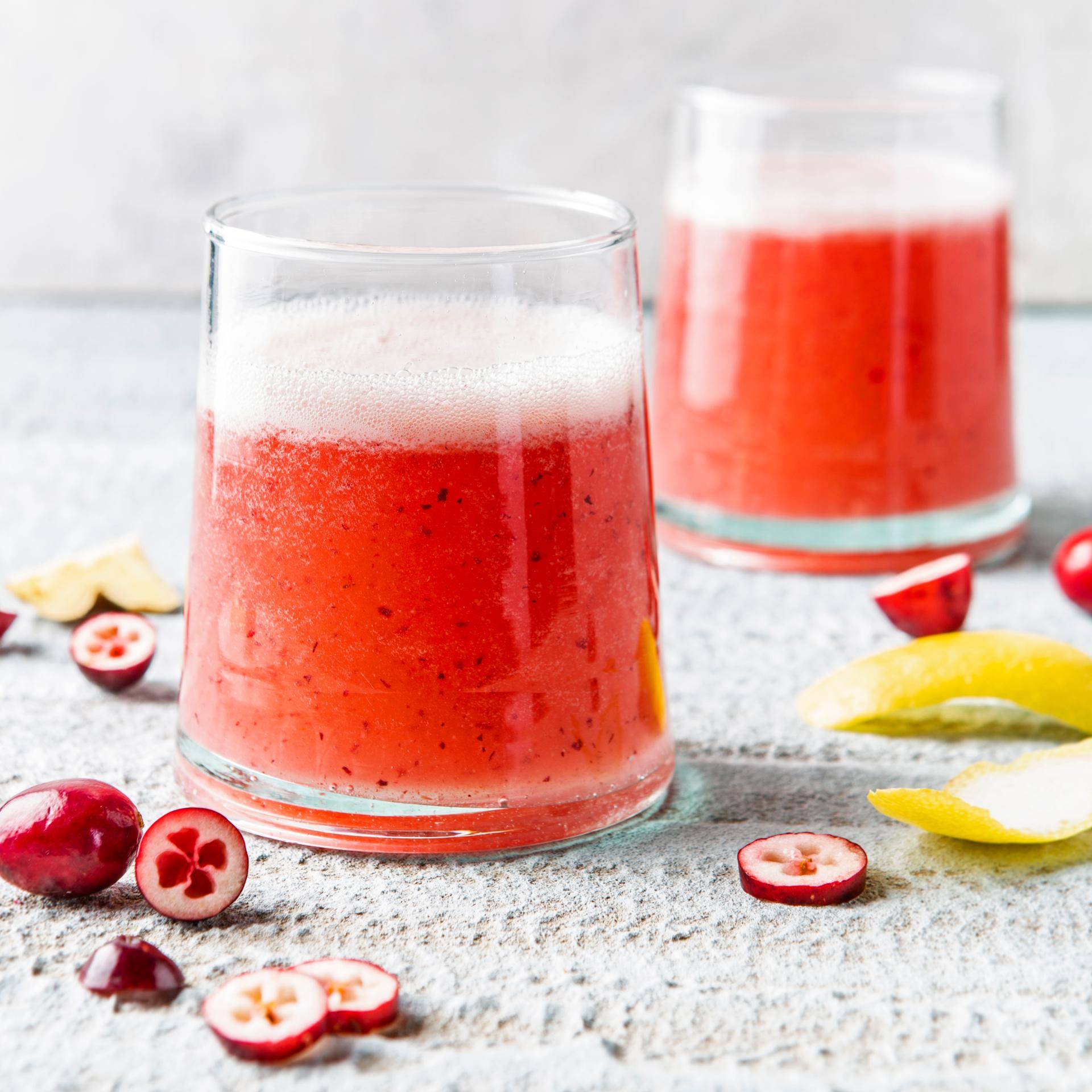 Cocktail cranberries, citron et gingembre - Recette Perfectmix + | Moulinex